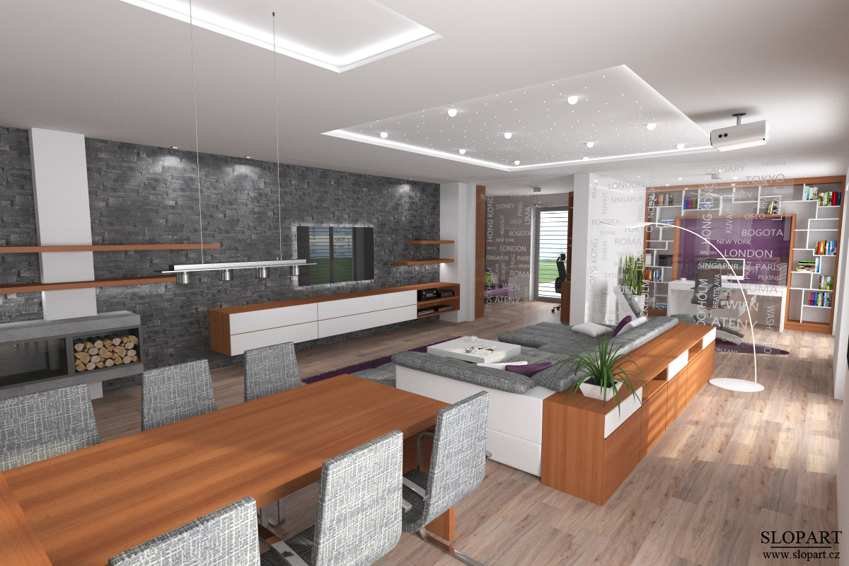 SLOPART - návrhy interiérů bytů