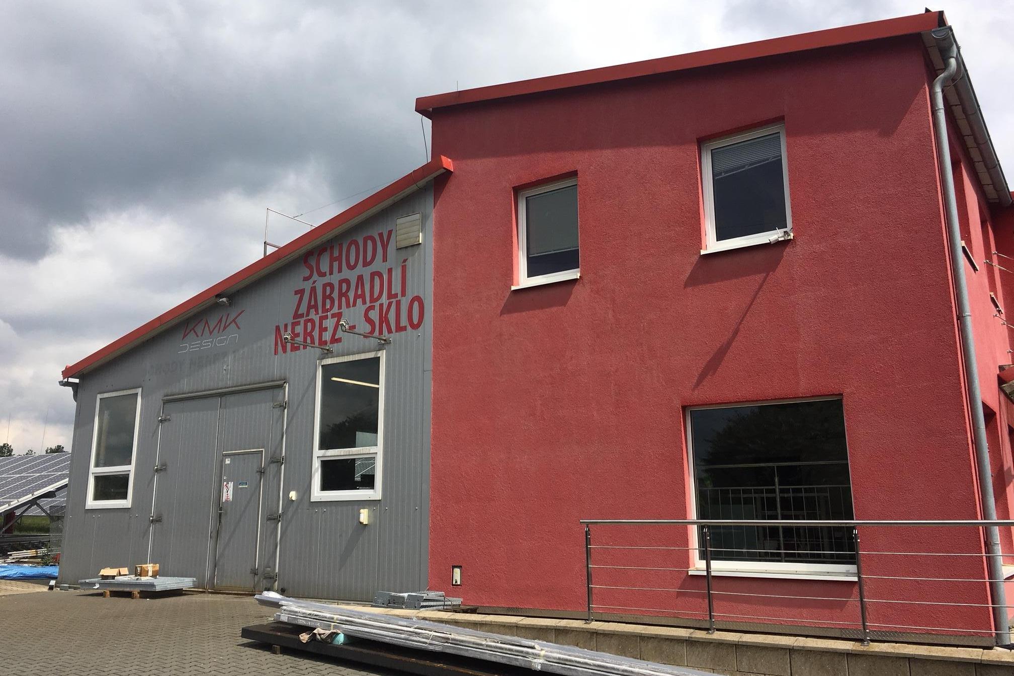 K.M.K. - schody, nerez zábradlí