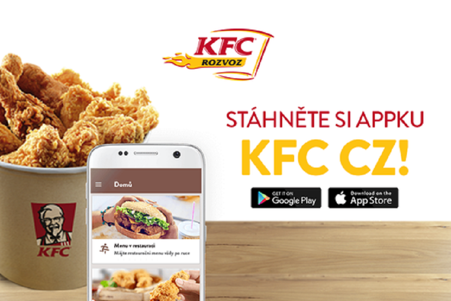 Stáhněte si appku KFC CZ