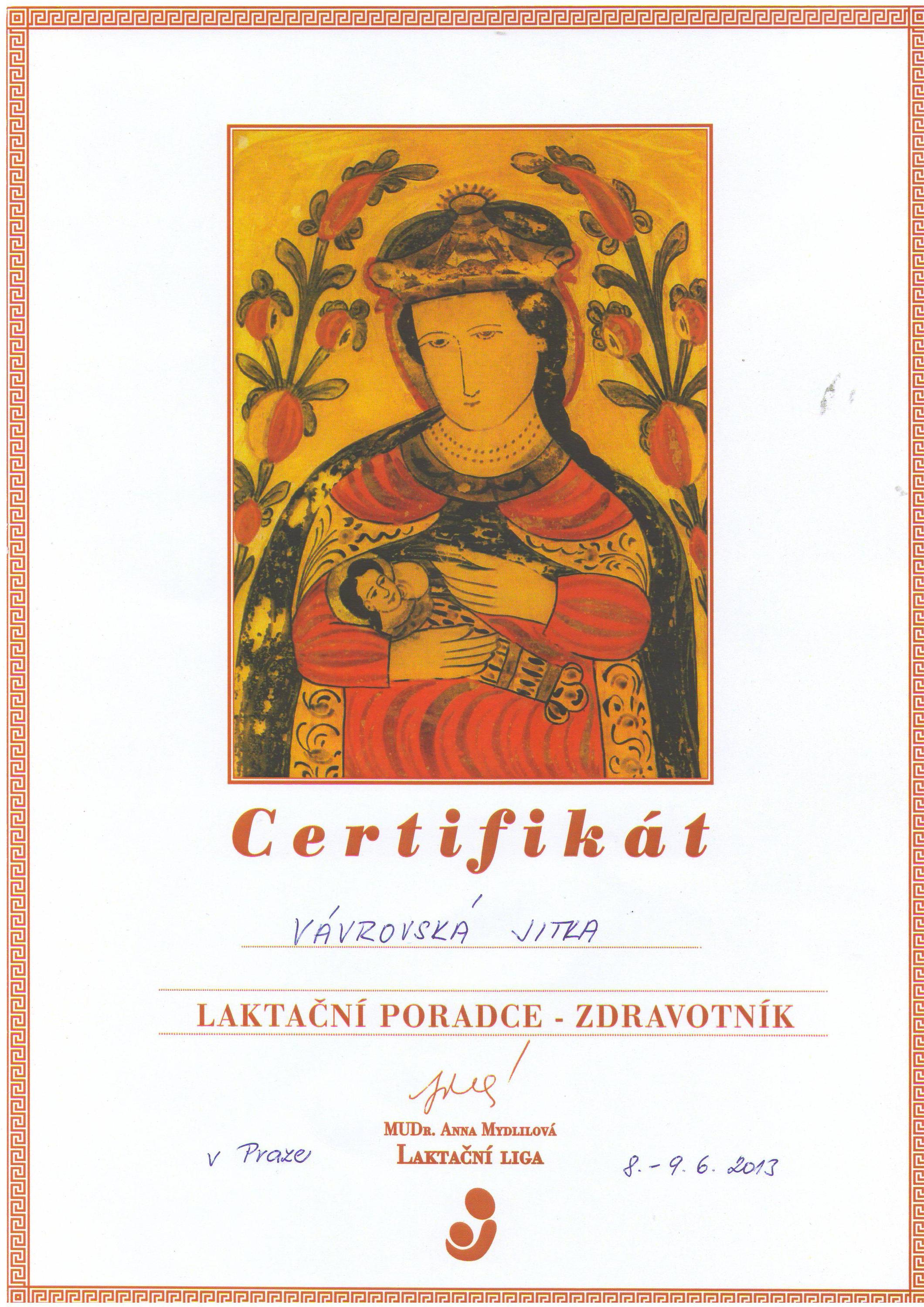 Laktační poradkyně Jitka Karasová foto 2