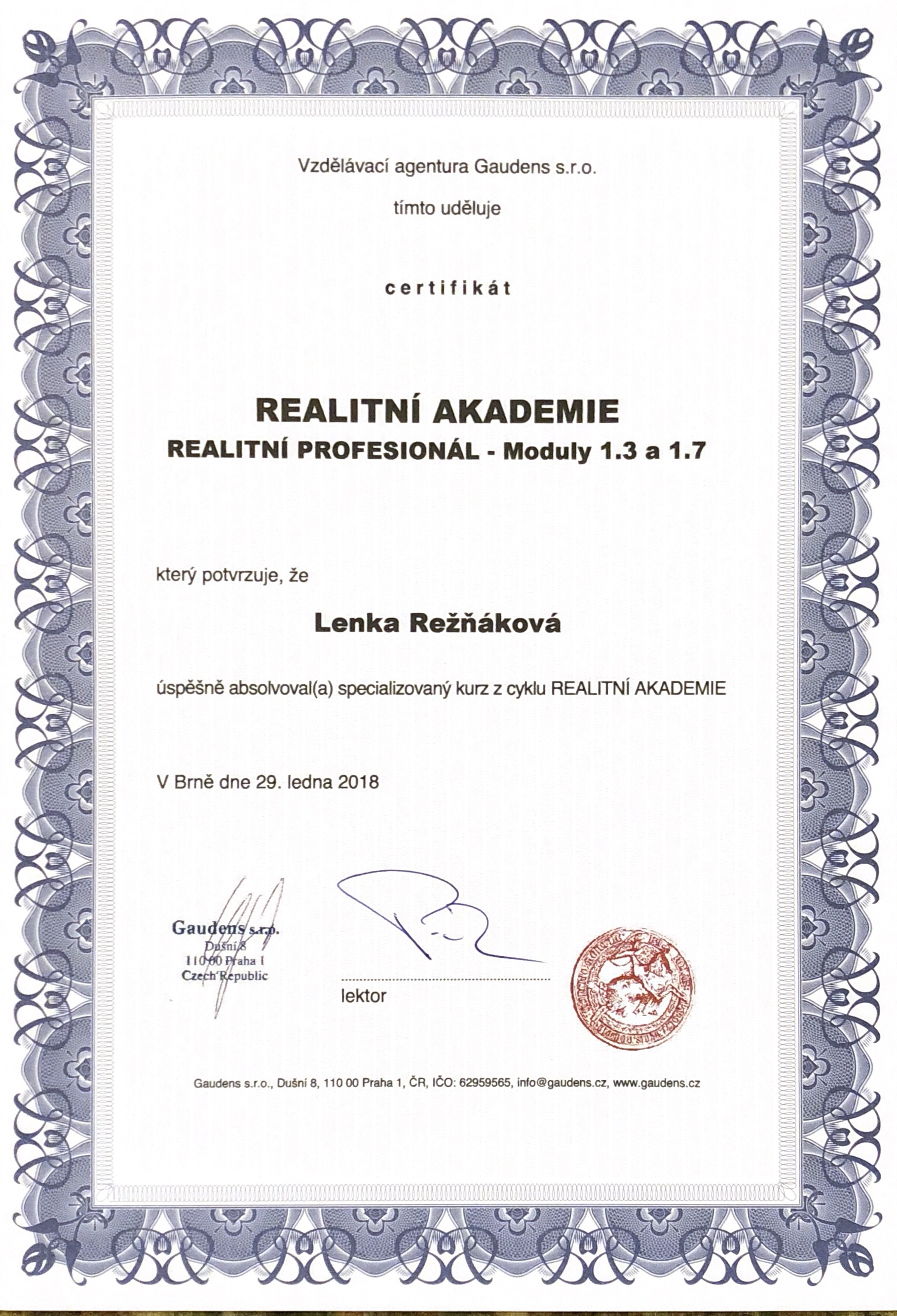 Lenka Režňáková - Reality Lenka Režňáková a otec s.r.o. foto 4