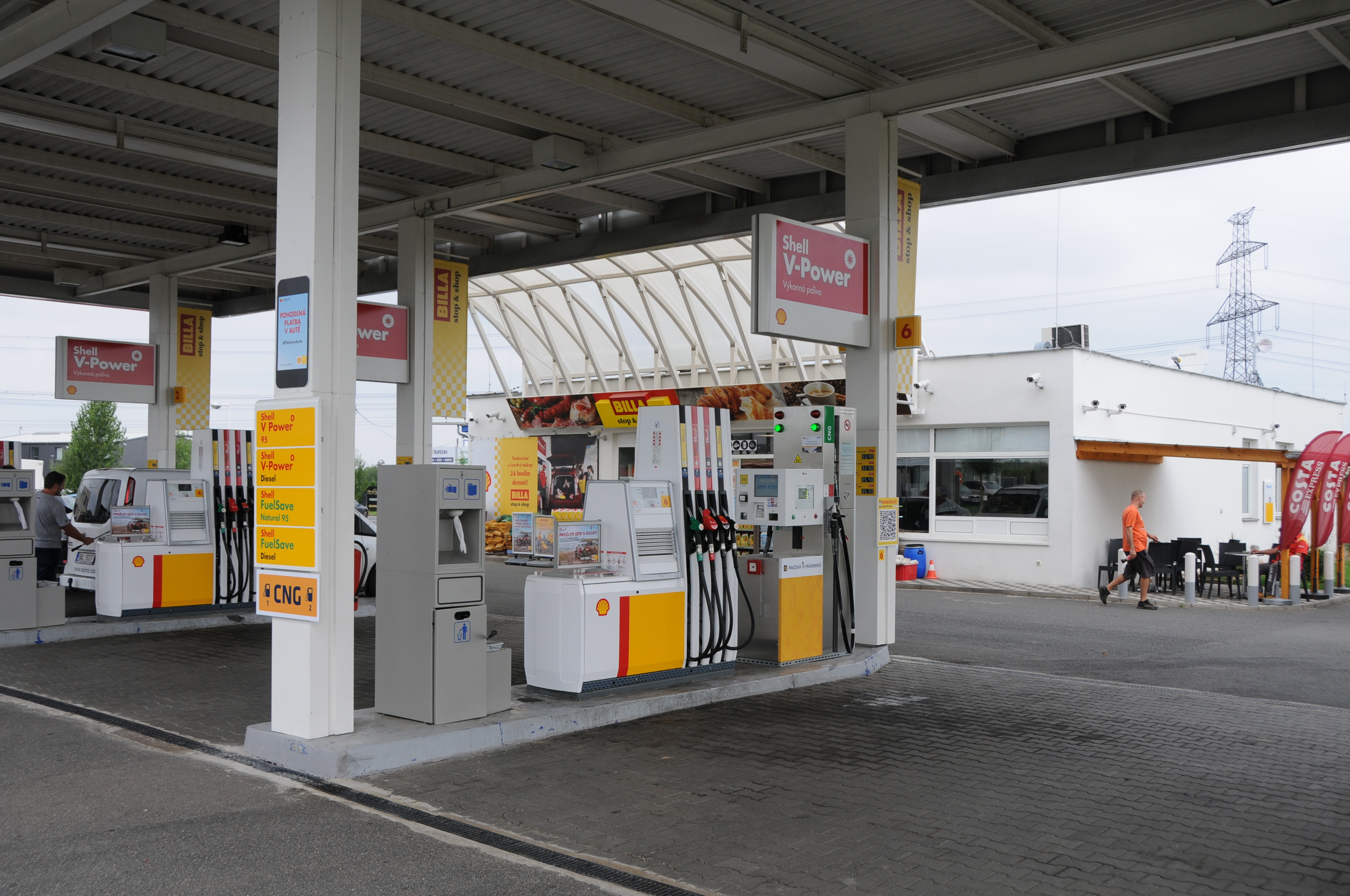 Pražská plynárenská - plnicí stanice CNG