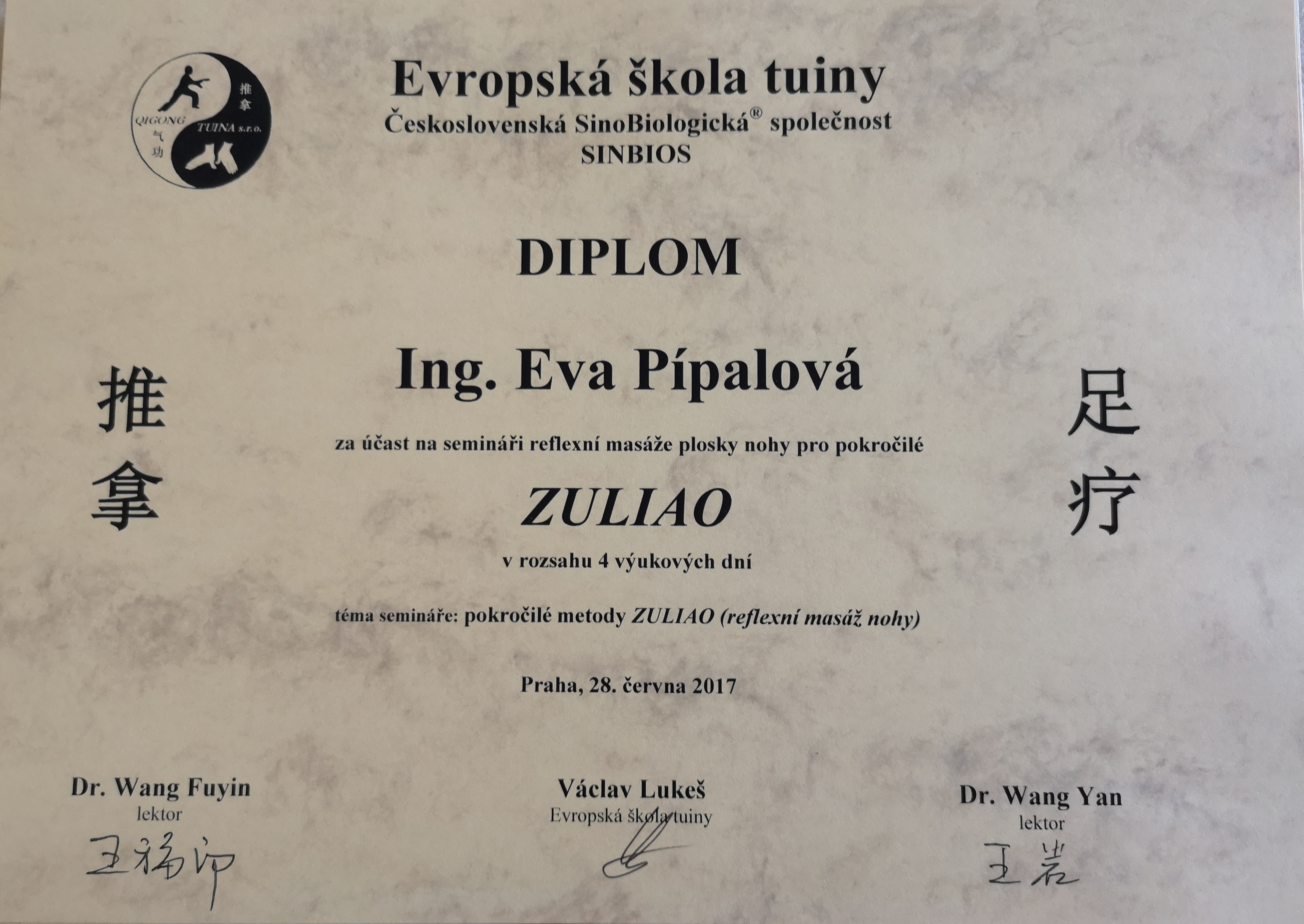 Čínské masáže Tuina - Eva Pípalová foto 2