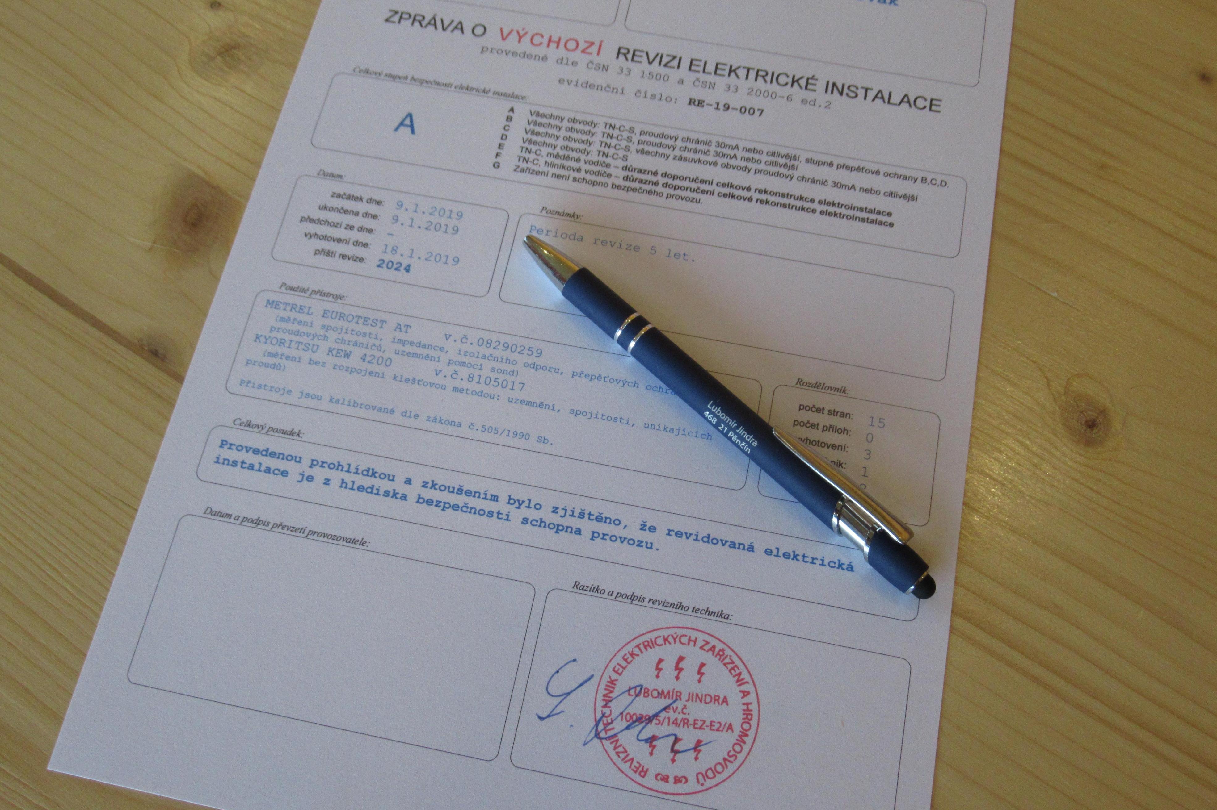 Elektrorevize Jindra