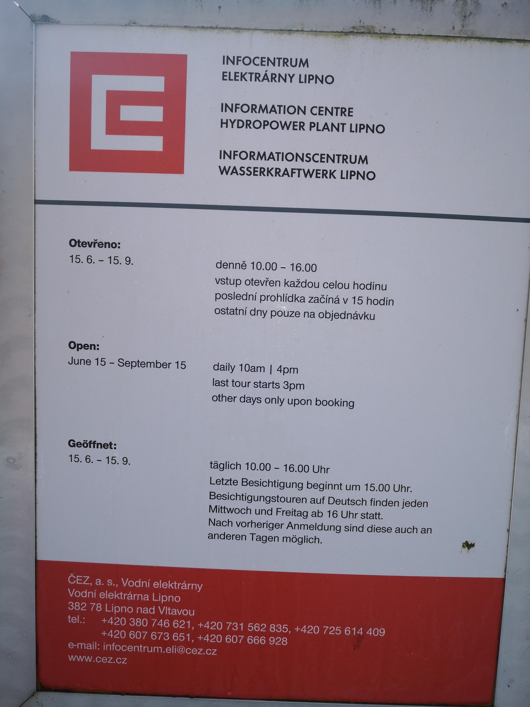 Informační centrum vodní elektrárny Lipno foto 2