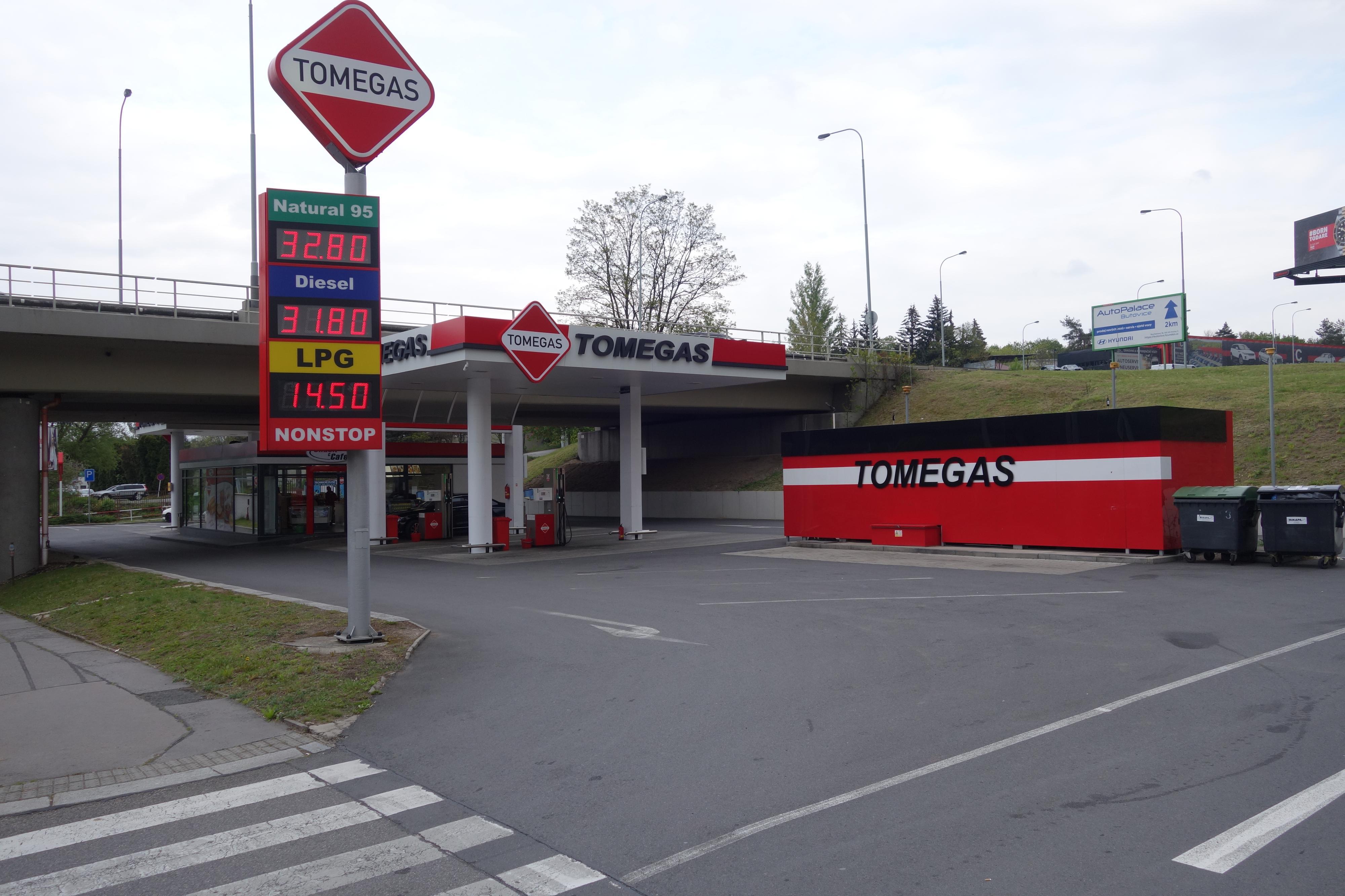 Čerpací stanice TOMEGAS