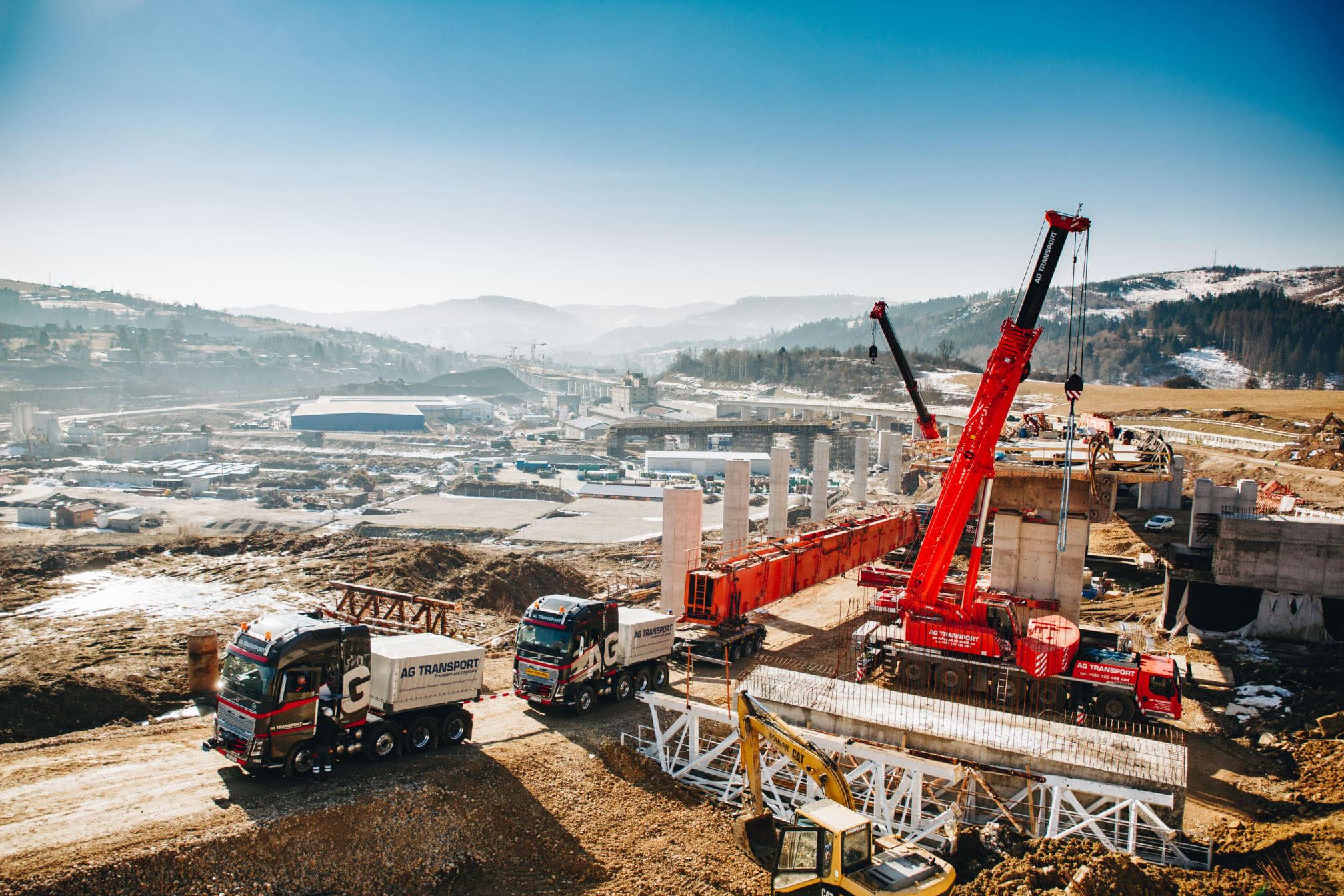 Práce autojeřábem - AG Transport s.r.o.