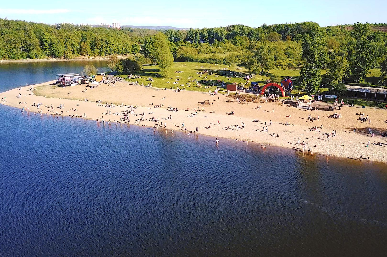 Koupaliště přehrada Hostivař