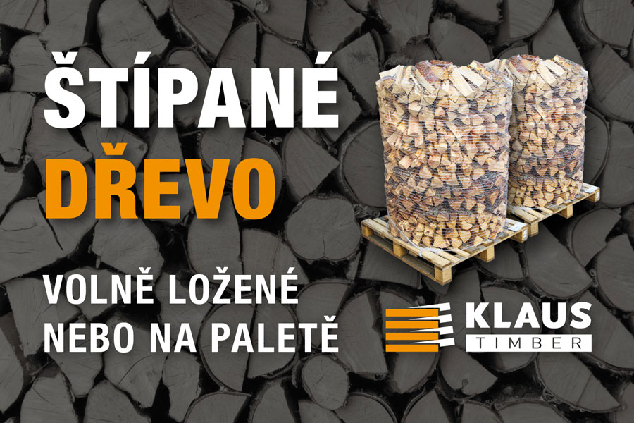 Štípané palivové dřevo z Drahkova
