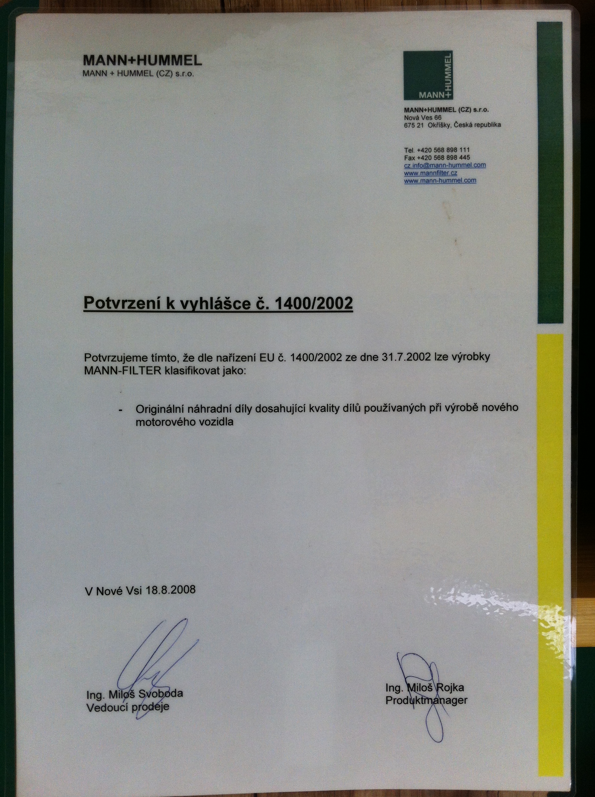 Oleje & Filtry - Radek Weinhauer foto 2