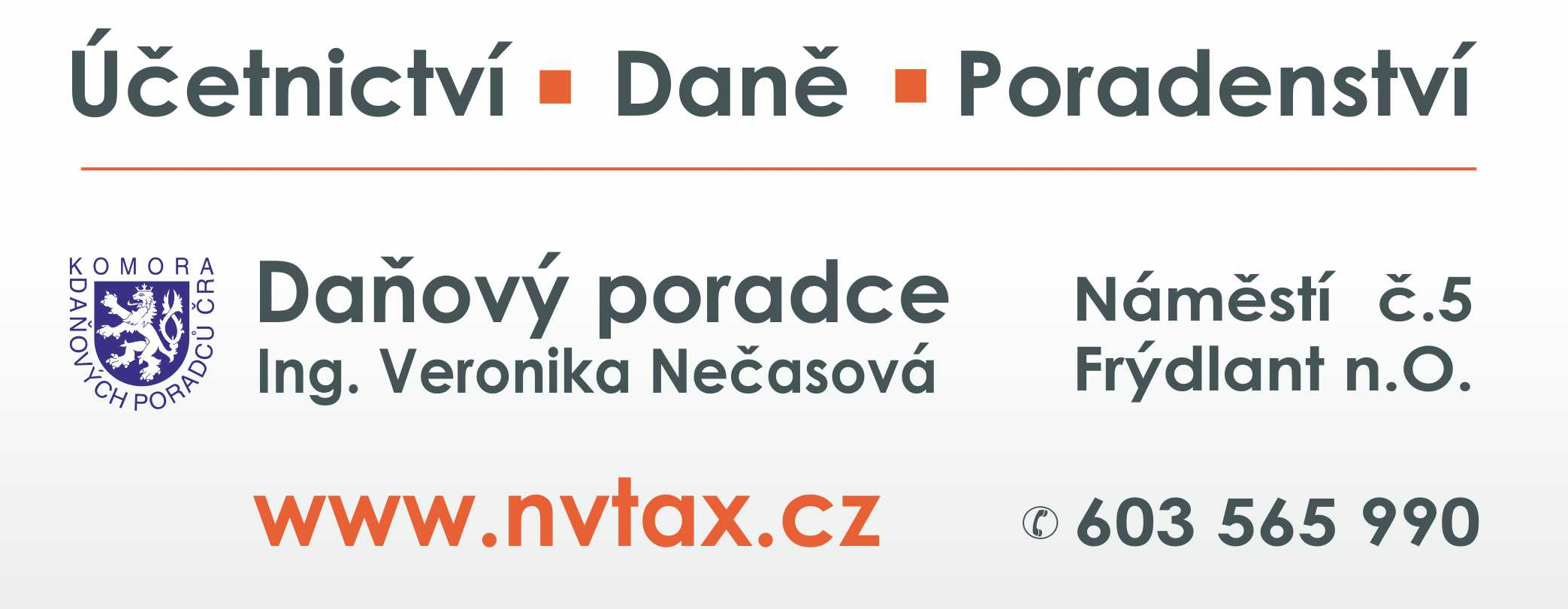 Ing. Veronika Nečasová - Daňový poradce ev. č. 4926 foto 1