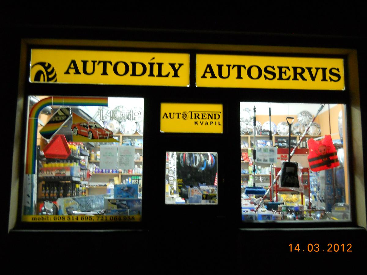 Autodíly AUTO TREND KVAPIL