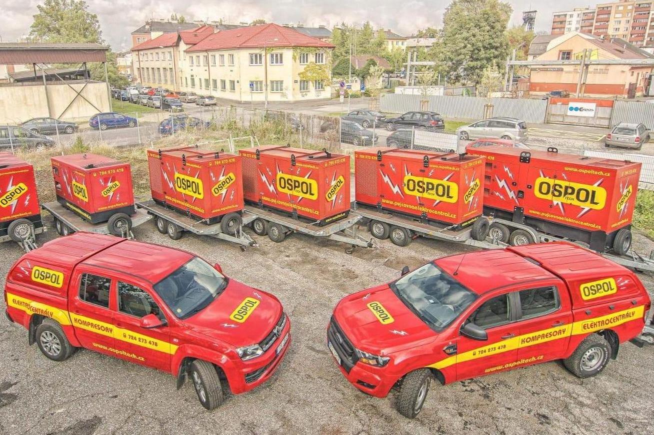 OSPOL TECH – kompresory a elektrocentrály