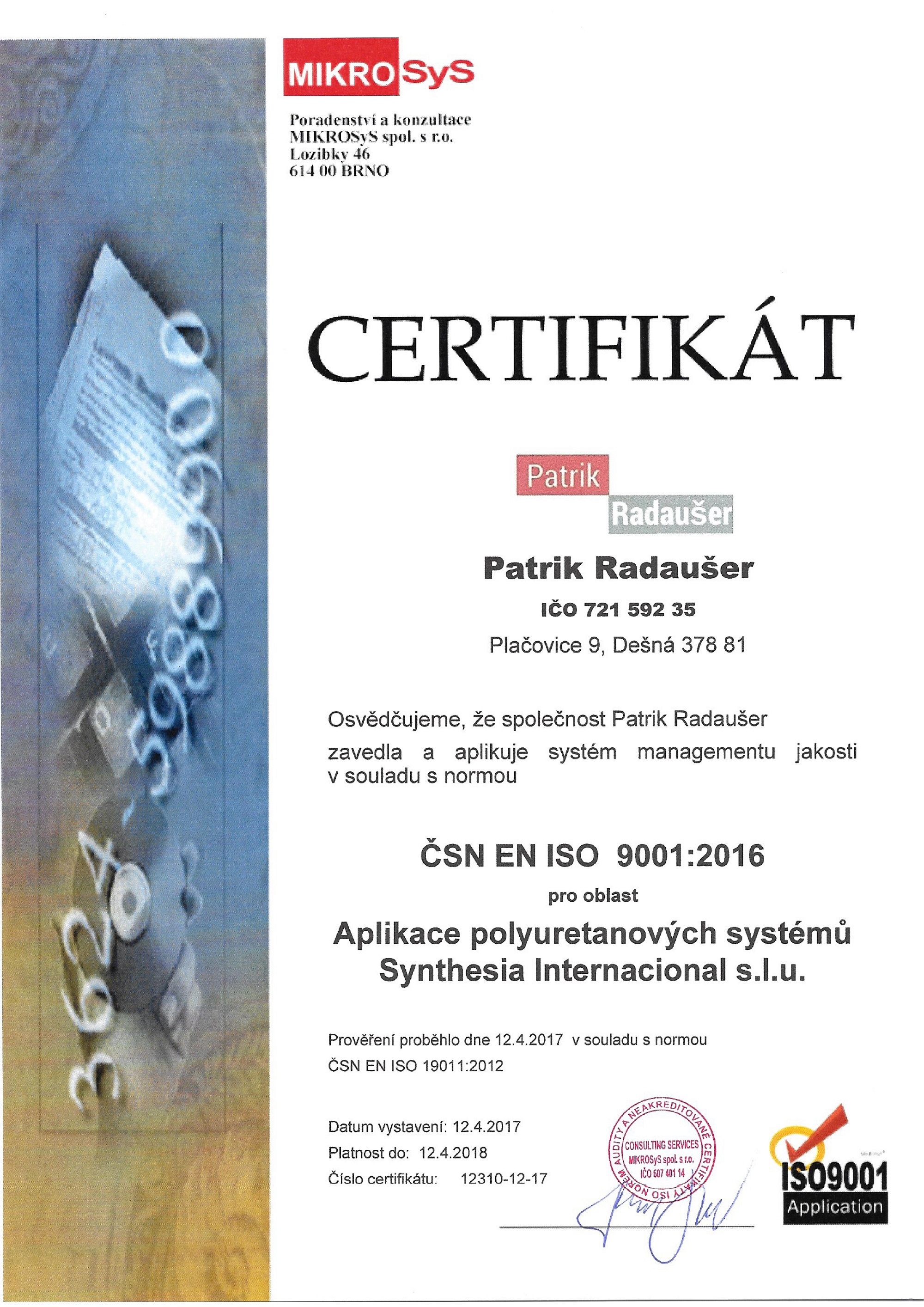 Patrik Radaušer - pěnová izolace foto 6