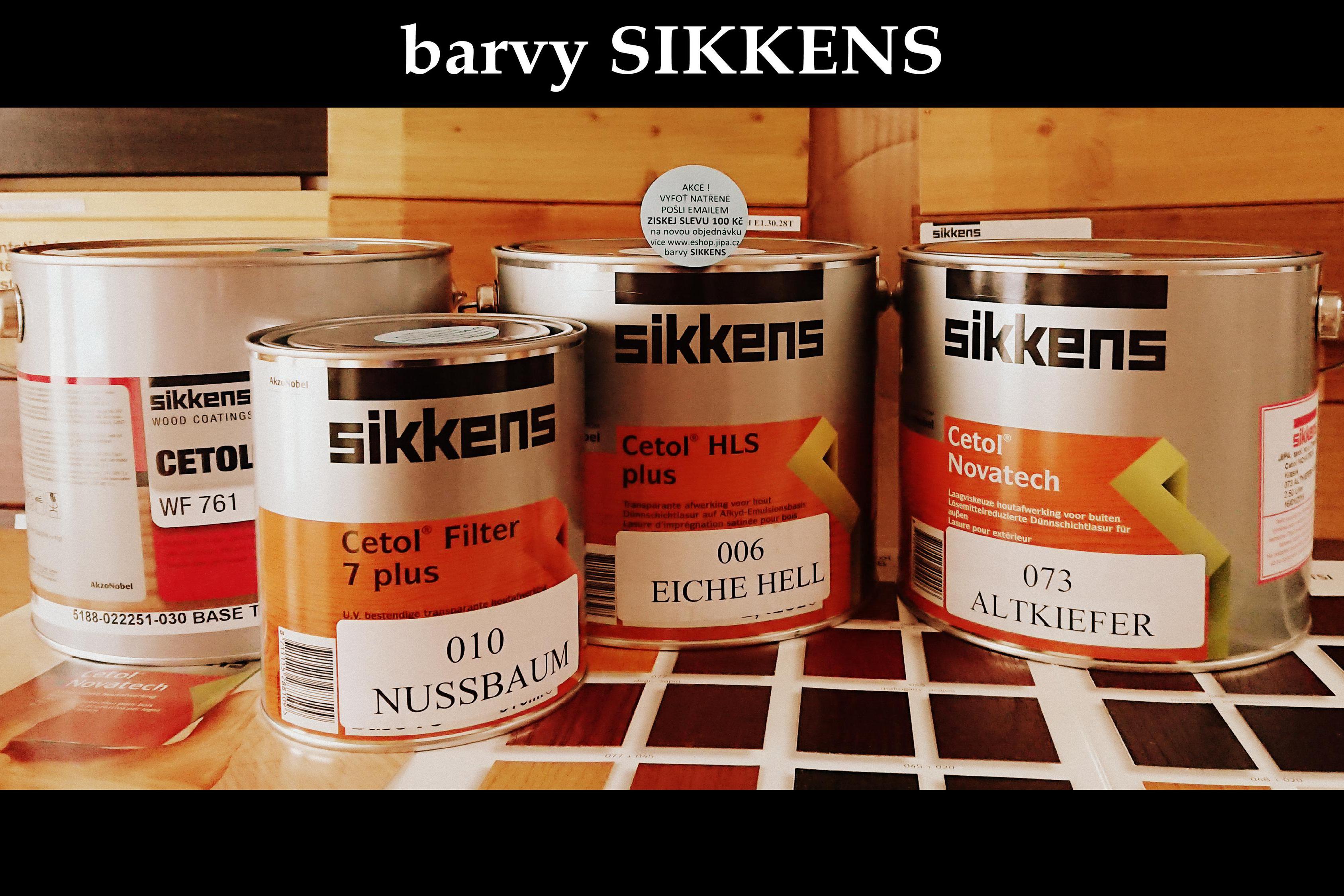 Kvalitní barvy na dřevo od světové značky Sikkens