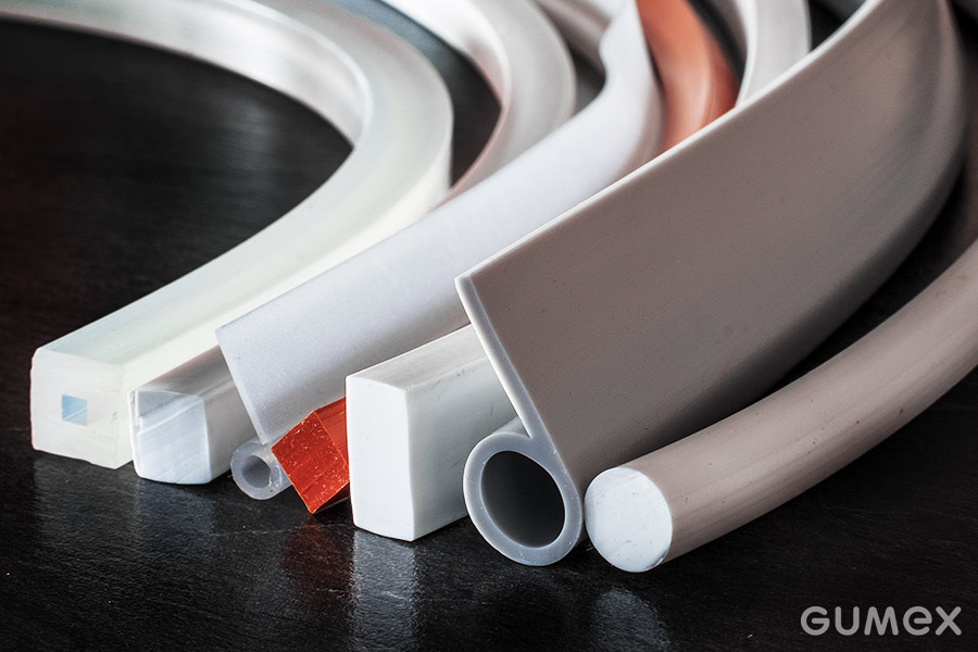 Pryžové a silikonové profily nejrůznějších tvarů