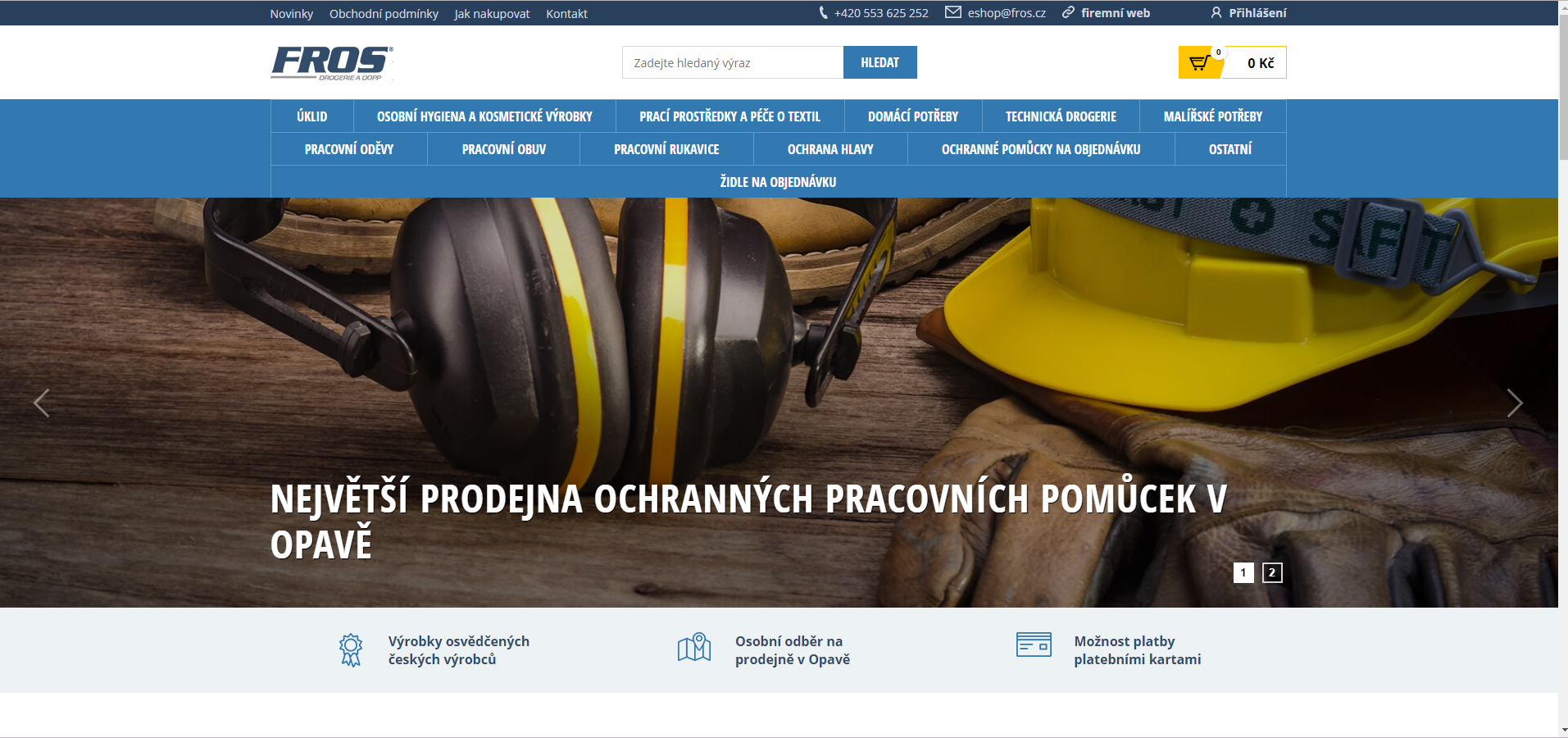 FROSESHOP.CZ - Pracovní oděvy, pomůcky a drogerie foto 2