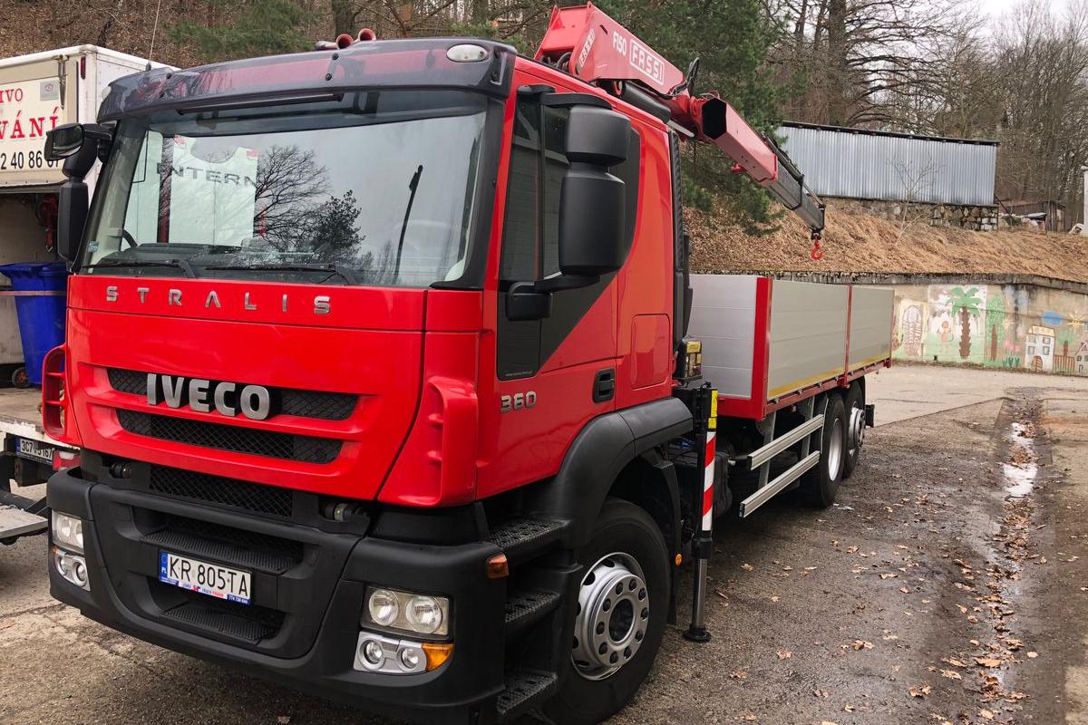 Vozidlo Iveco Hydraulická Ruka Fassi 150