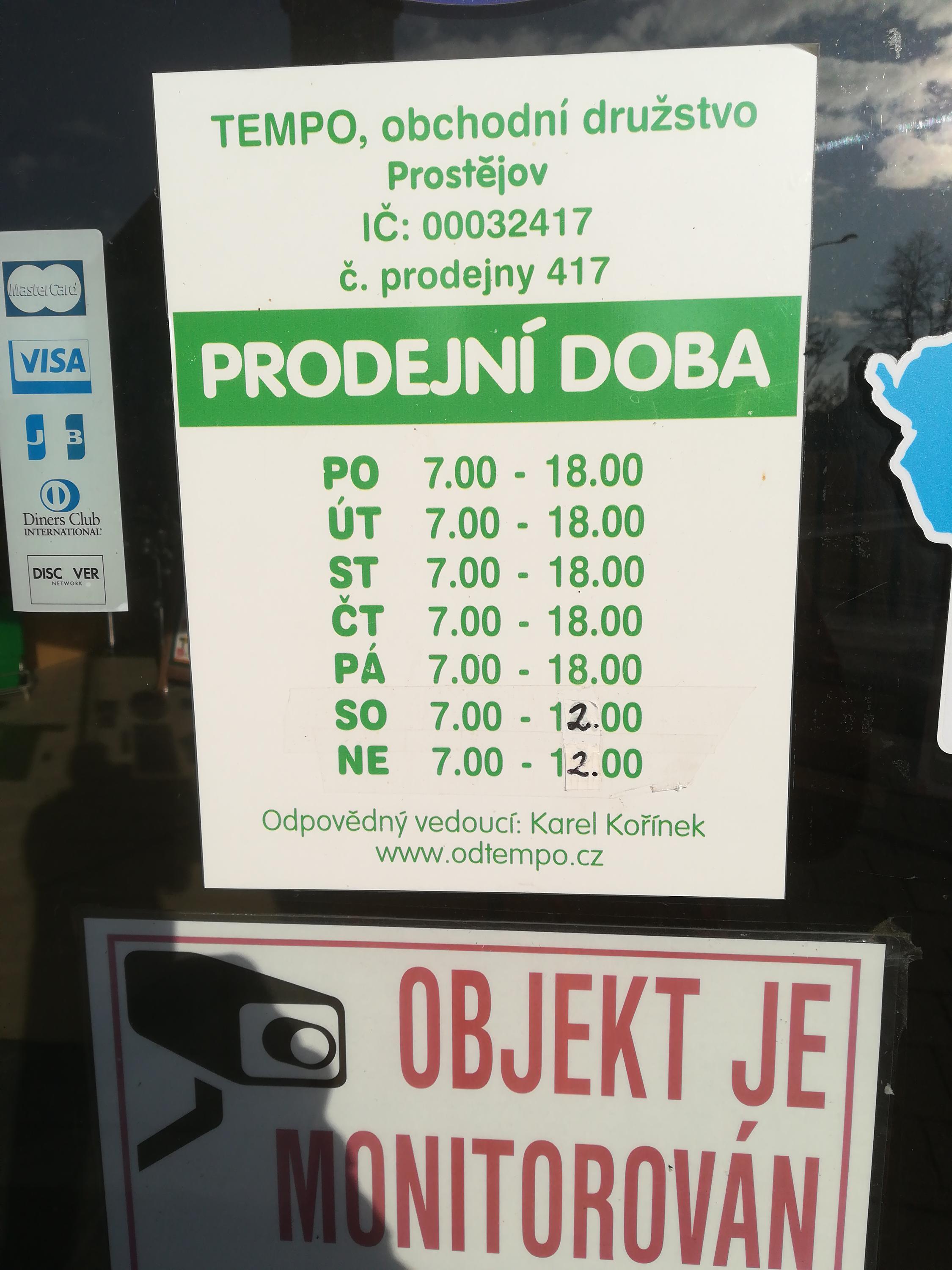 Tempo, obchodní družstvo TUTY foto 2