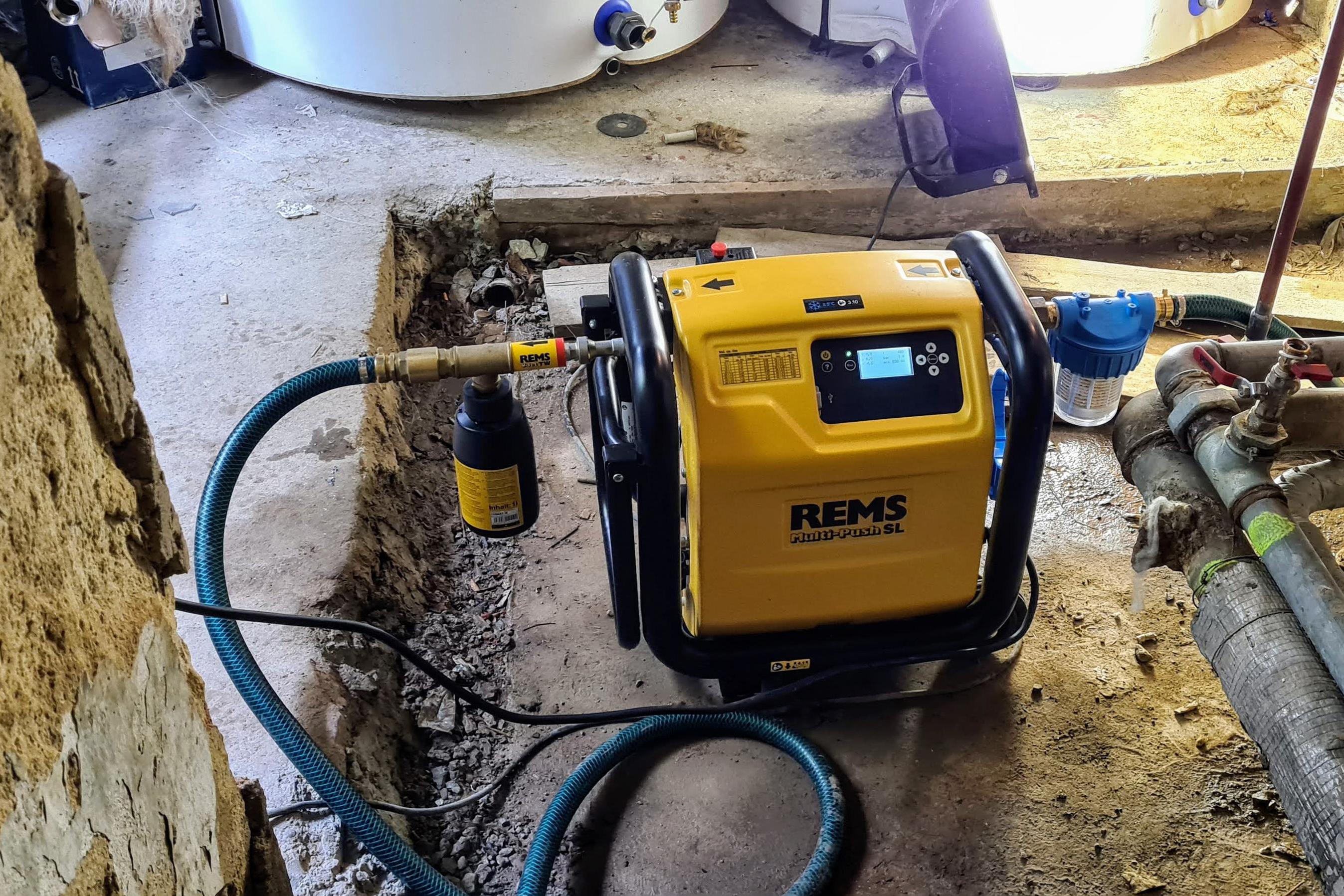 Dezinfekce a proplach potrubí