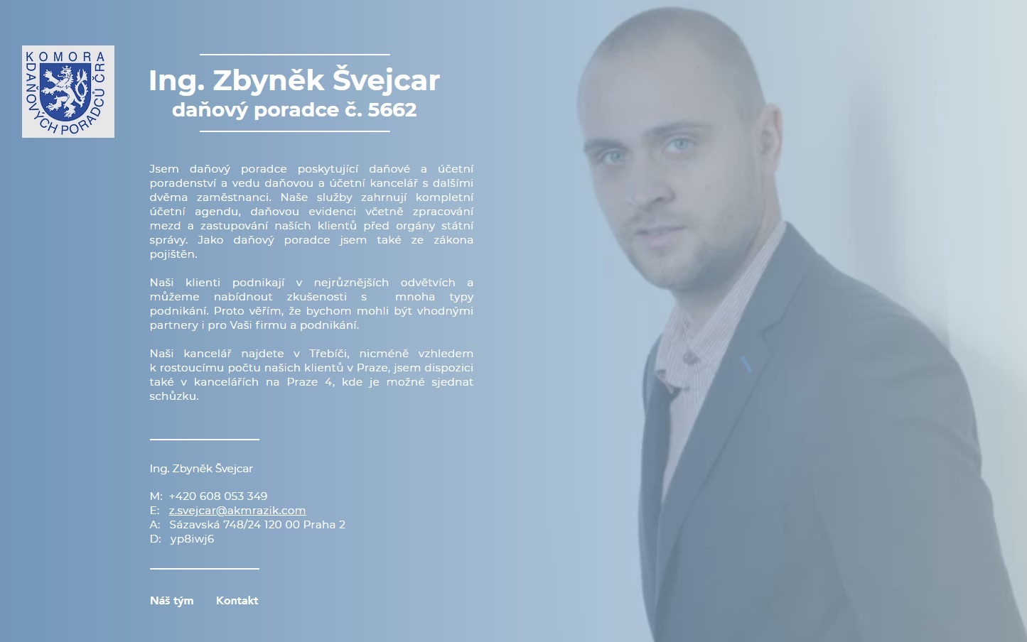 Ing. Zbyněk Švejcar, daňový poradce foto 2