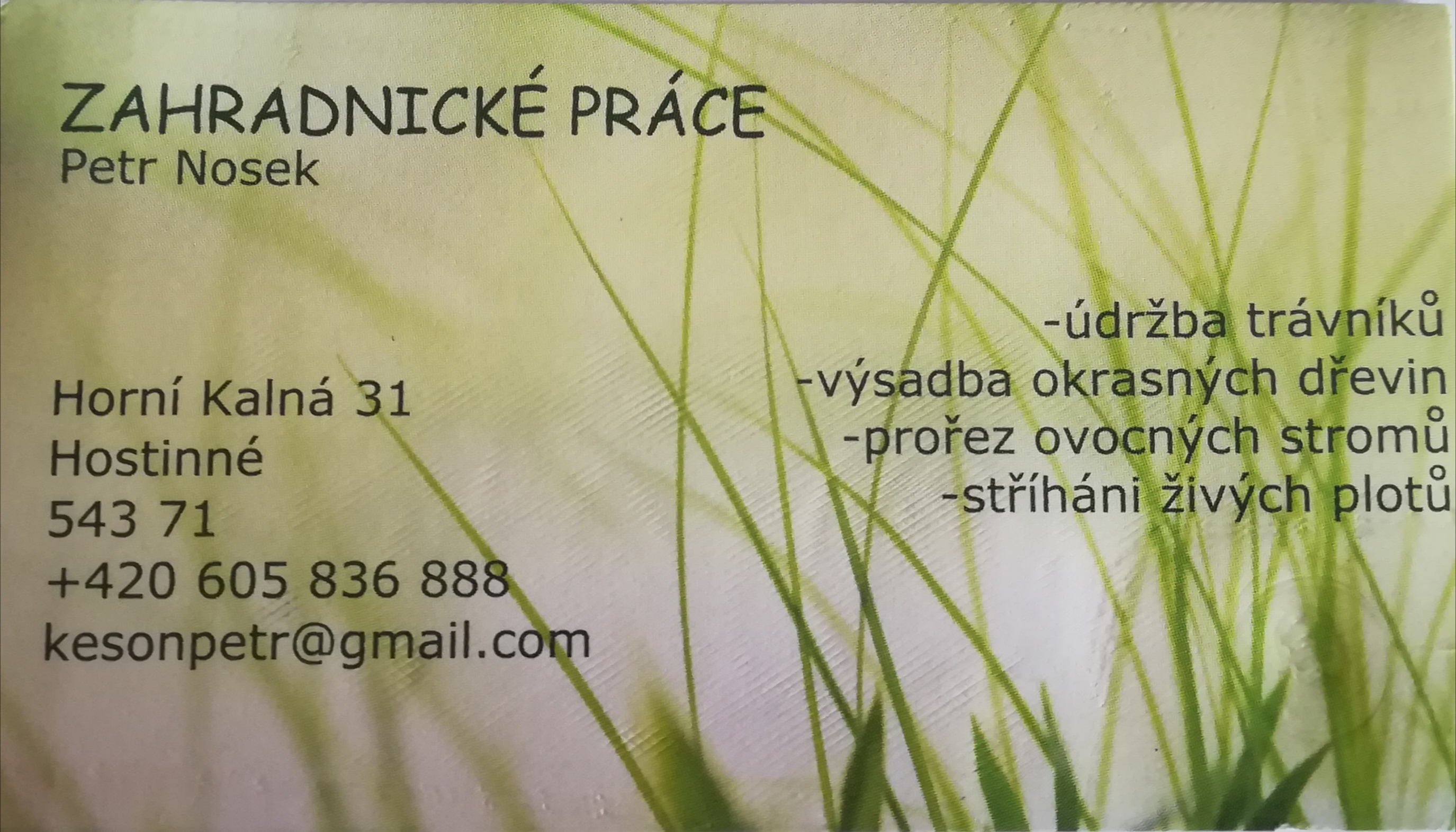 Zahradnické práce Petr Nosek foto 1