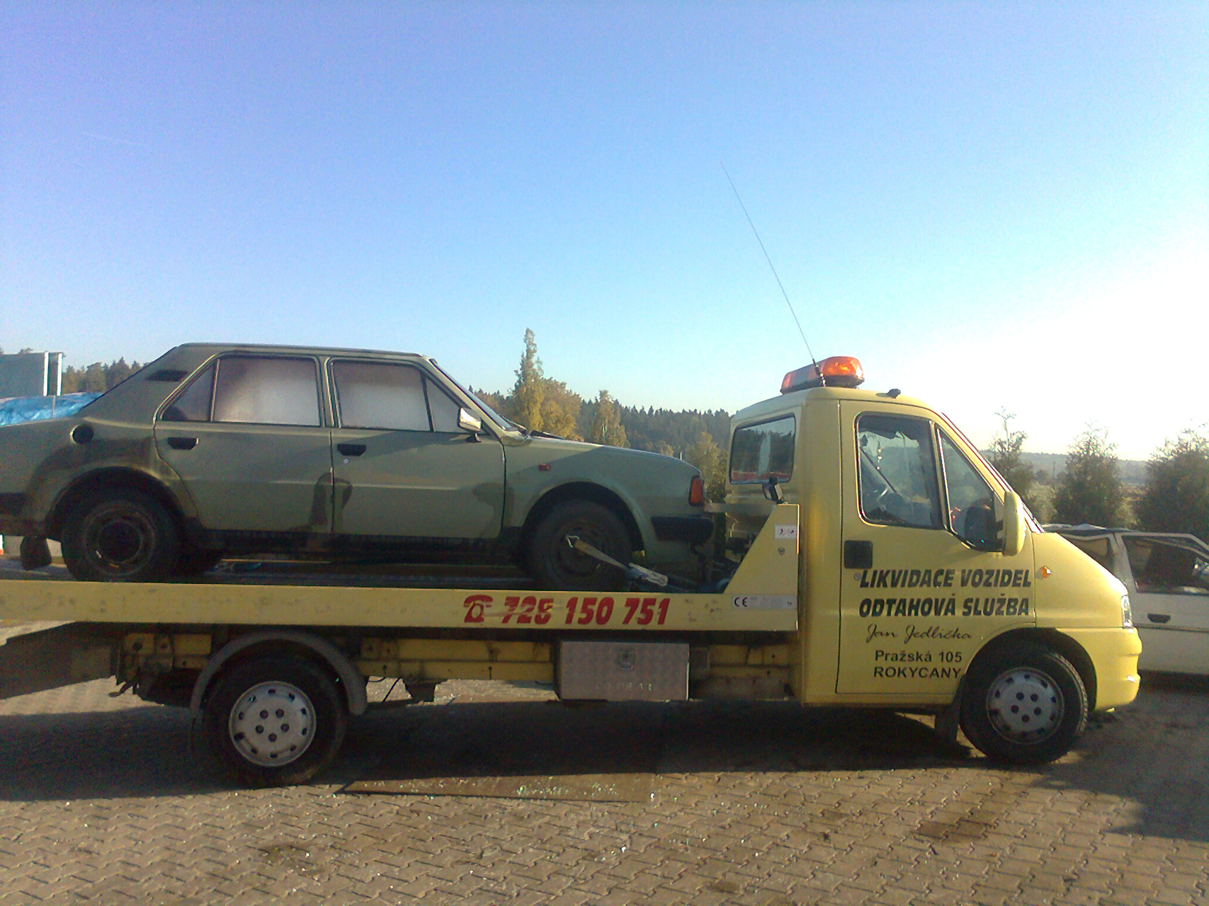 LIKVIDACE VOZIDEL a ODTAHOVÁ SLUŽBA Jedlička