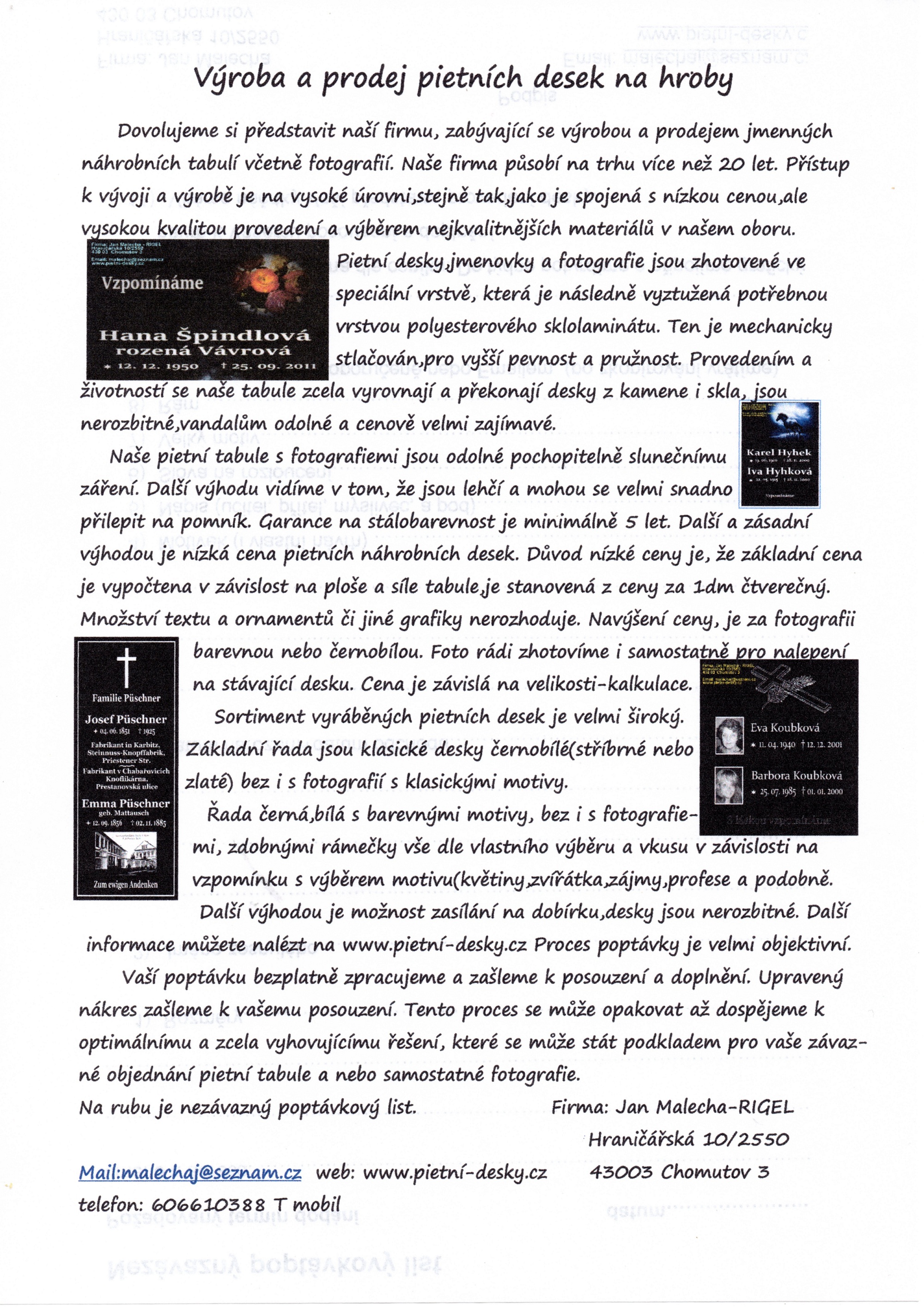 Jan Malecha - Pietní desky foto 2