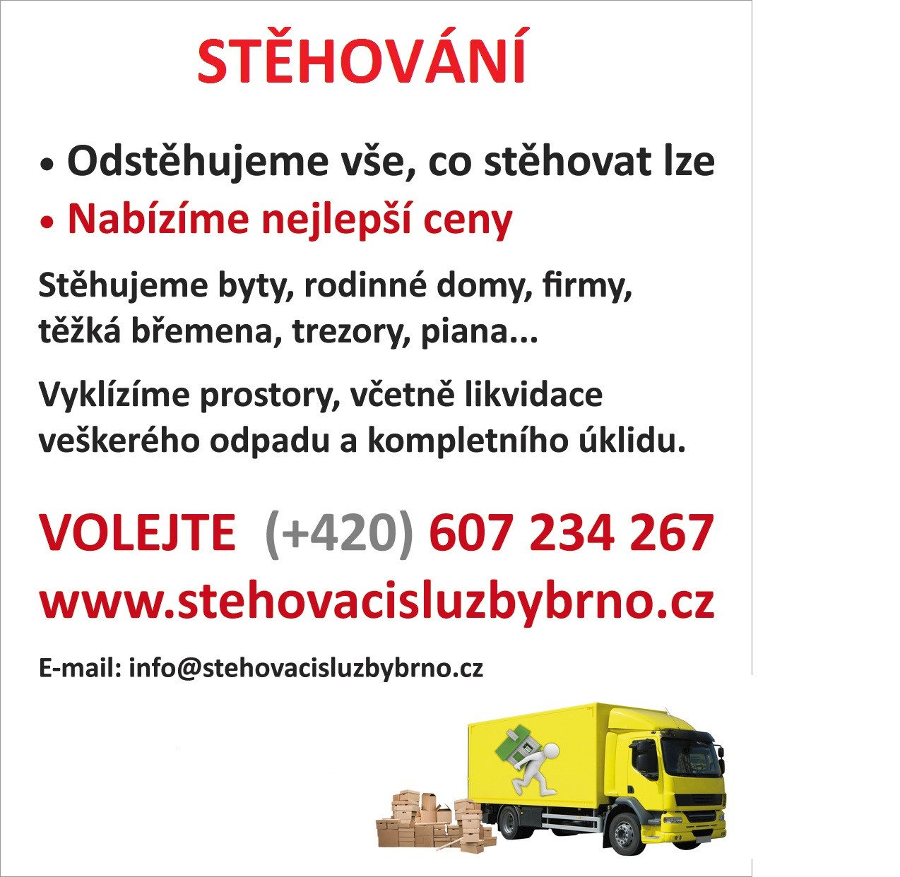 Stěhovací služby Brno foto 2