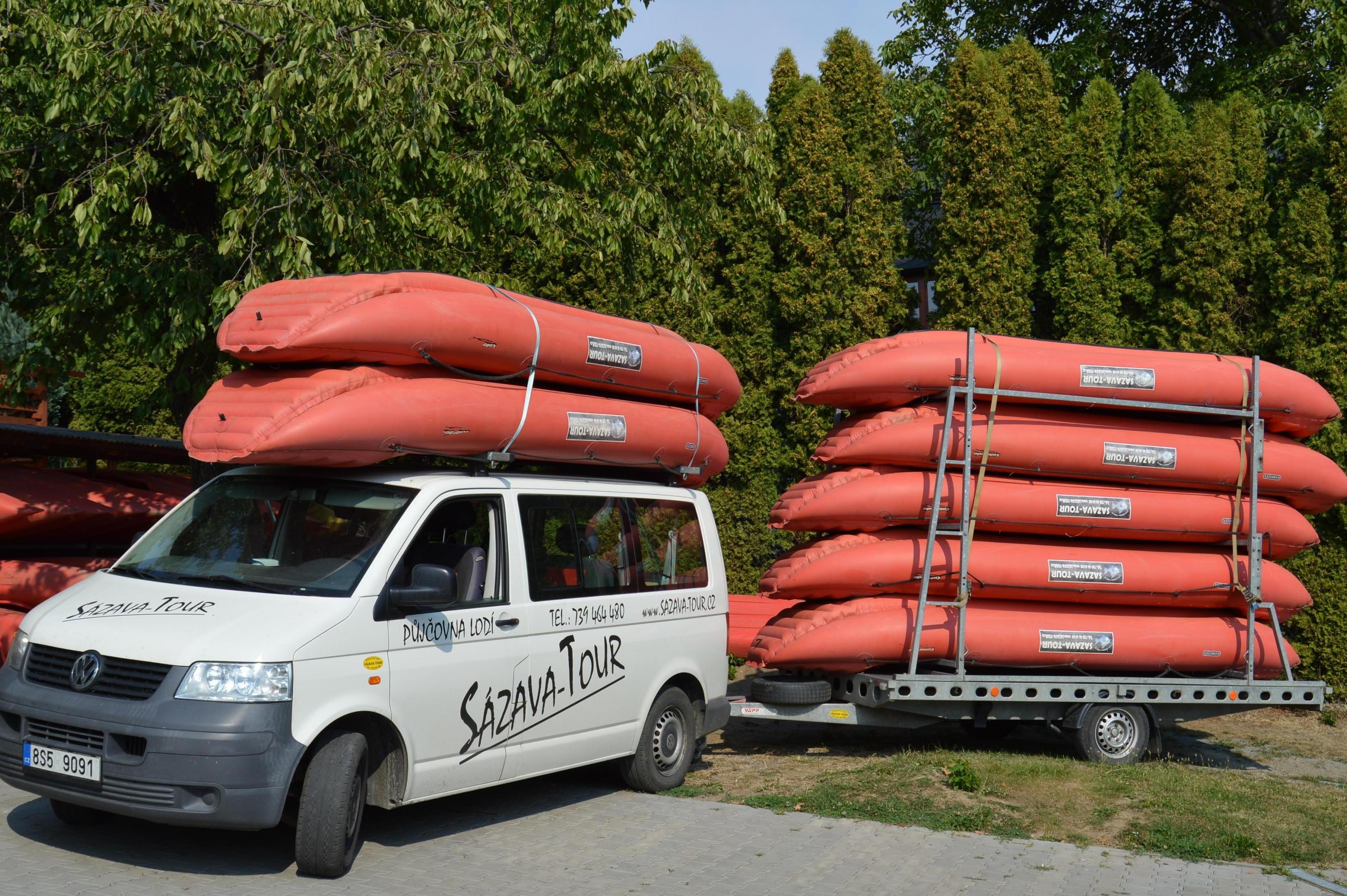 Sázava - tour - půjčovna lodí