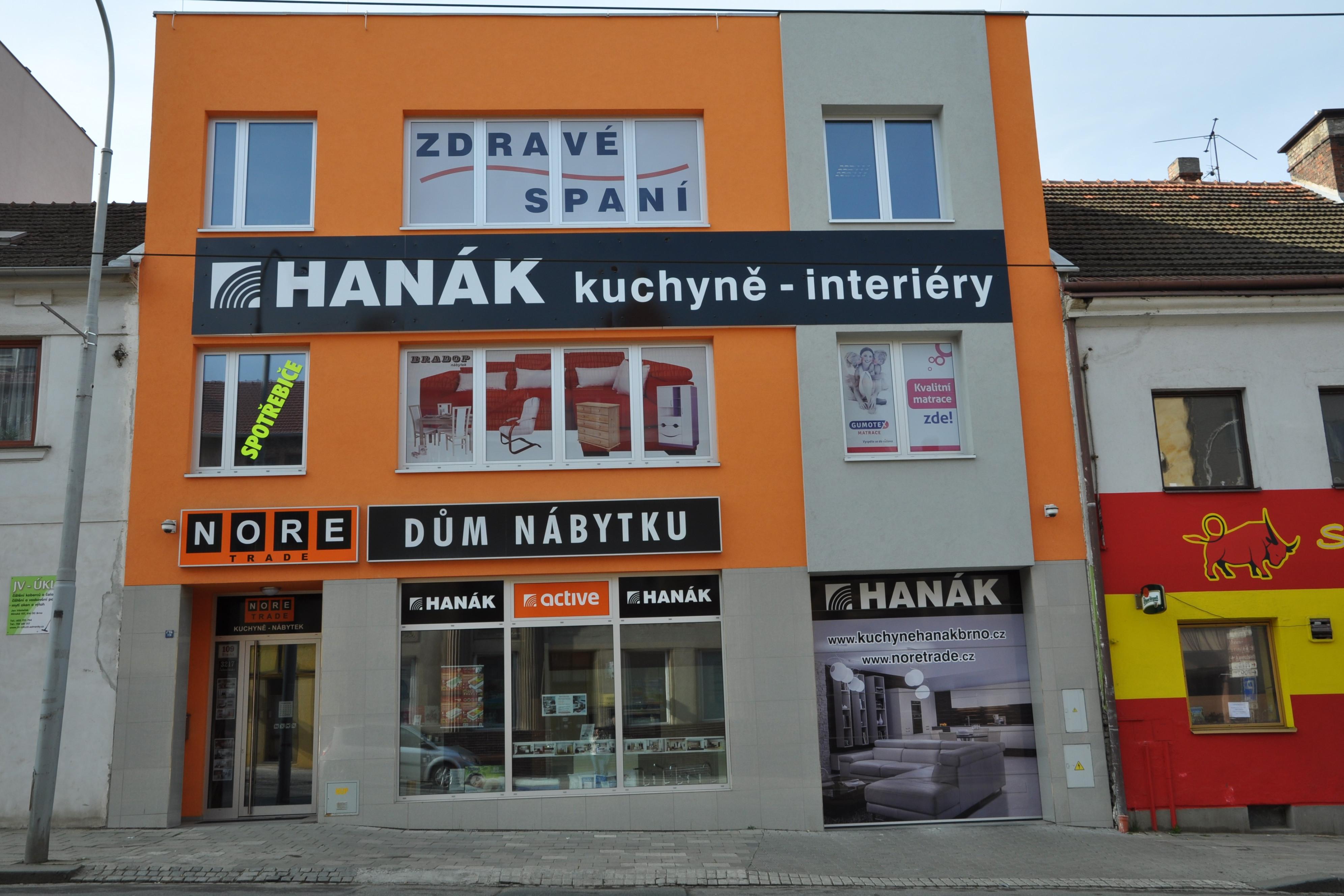 NORE nábytek a HANÁK kuchyně Brno