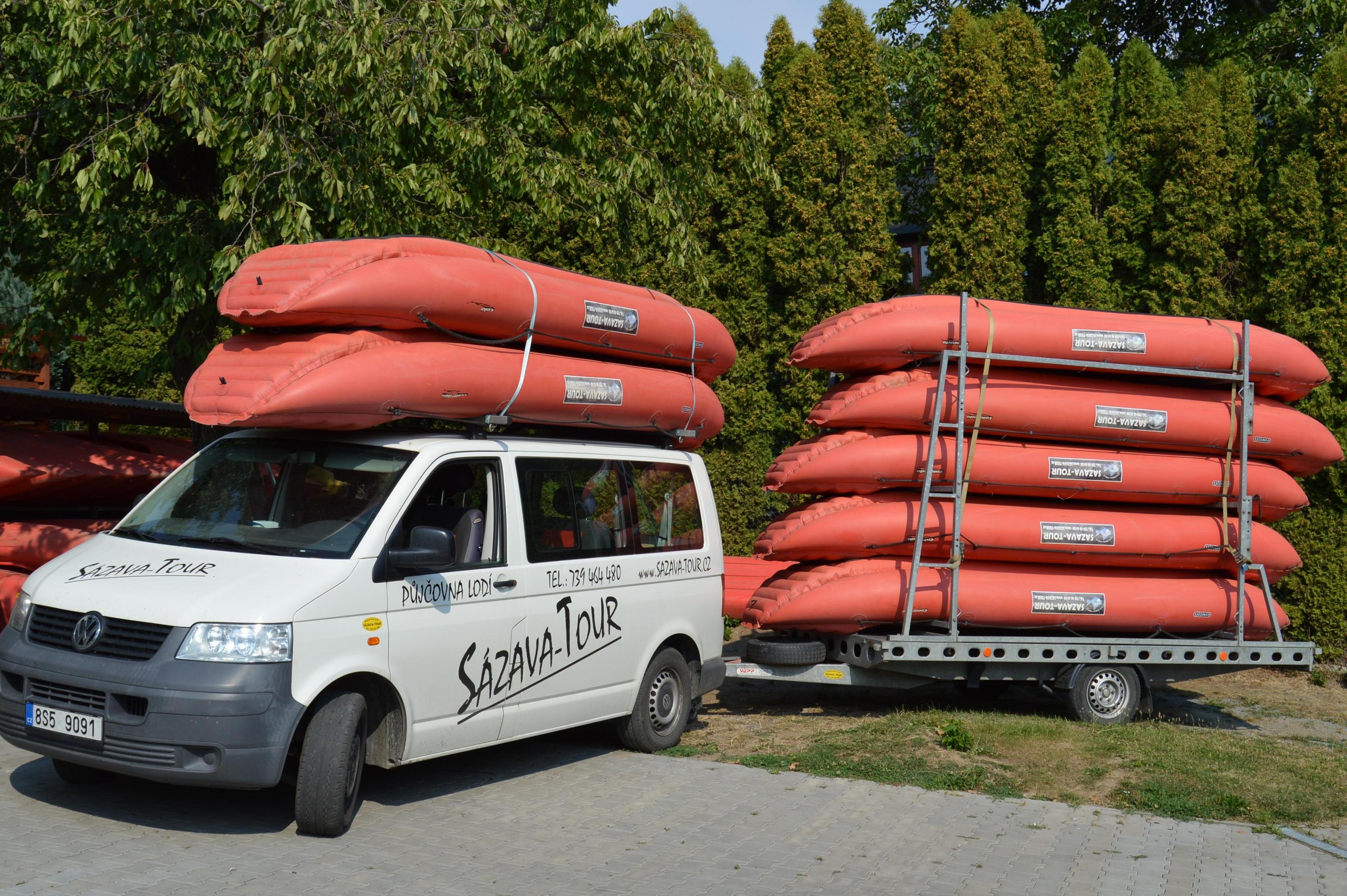 Sázava - tour - půjčovna lodí