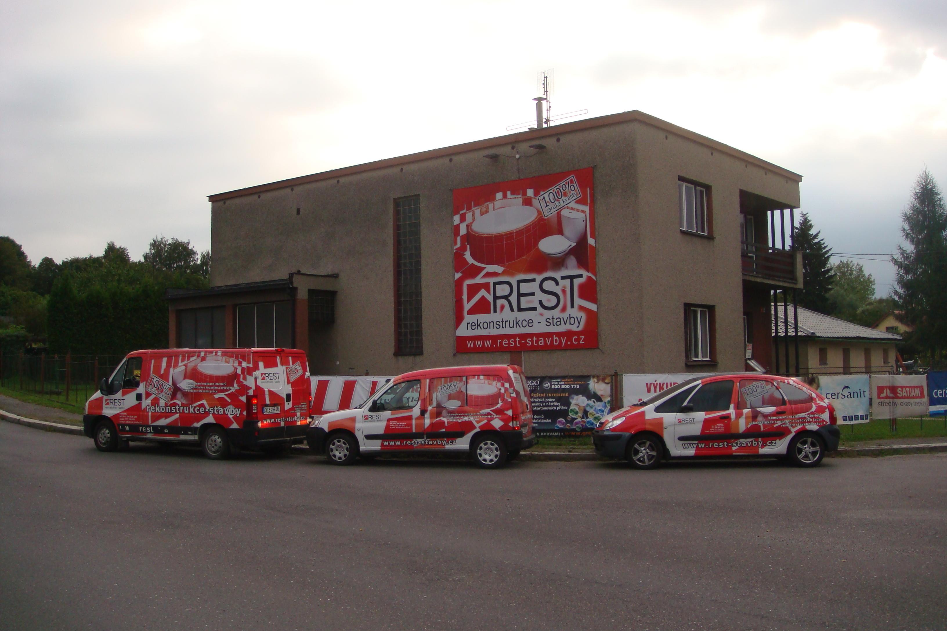 REST rekonstrukce - stavby