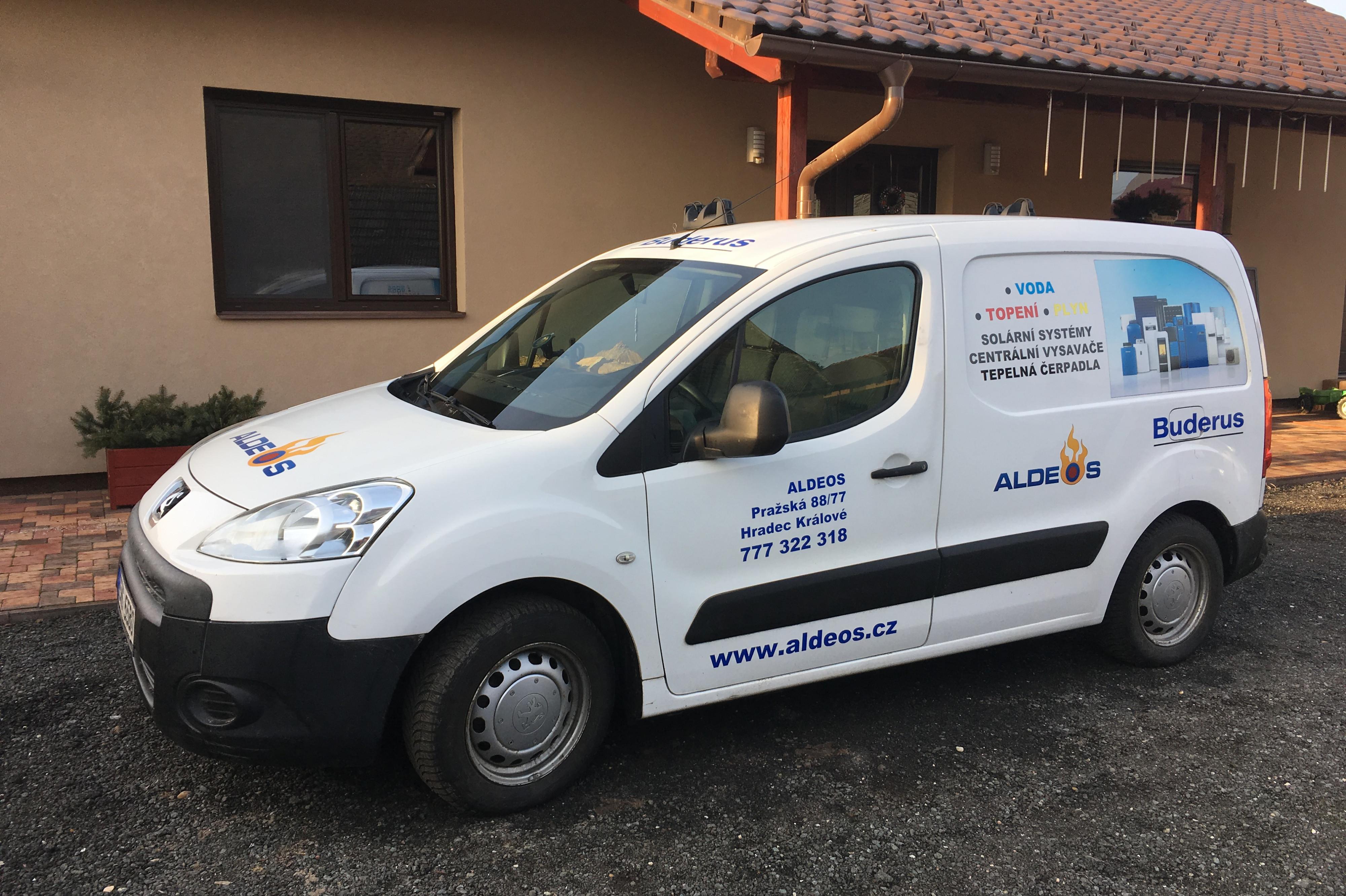 Aldeos - voda - topení - plyn