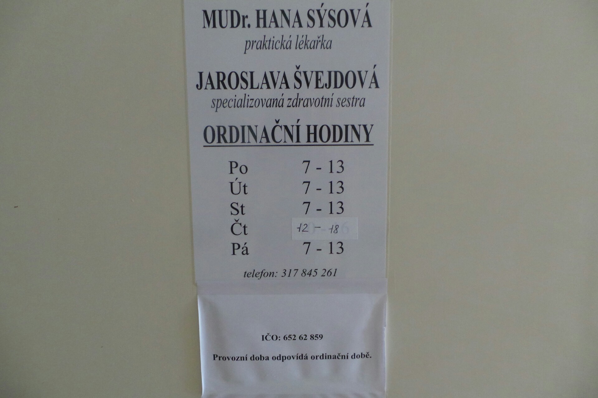 MUDr. Hana Sýsová foto 2
