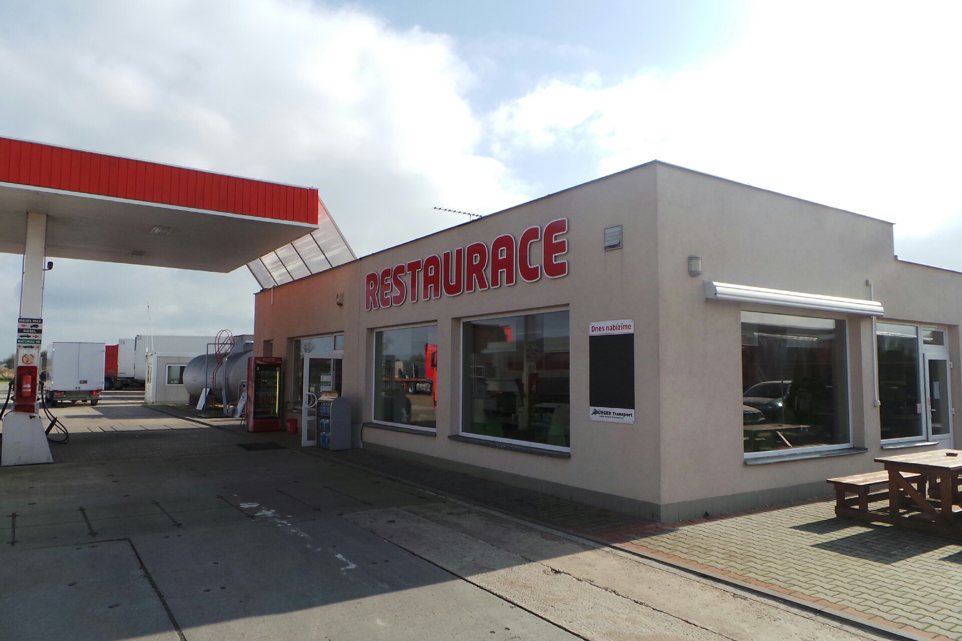 Bufet v areálu BÜRGER Transport