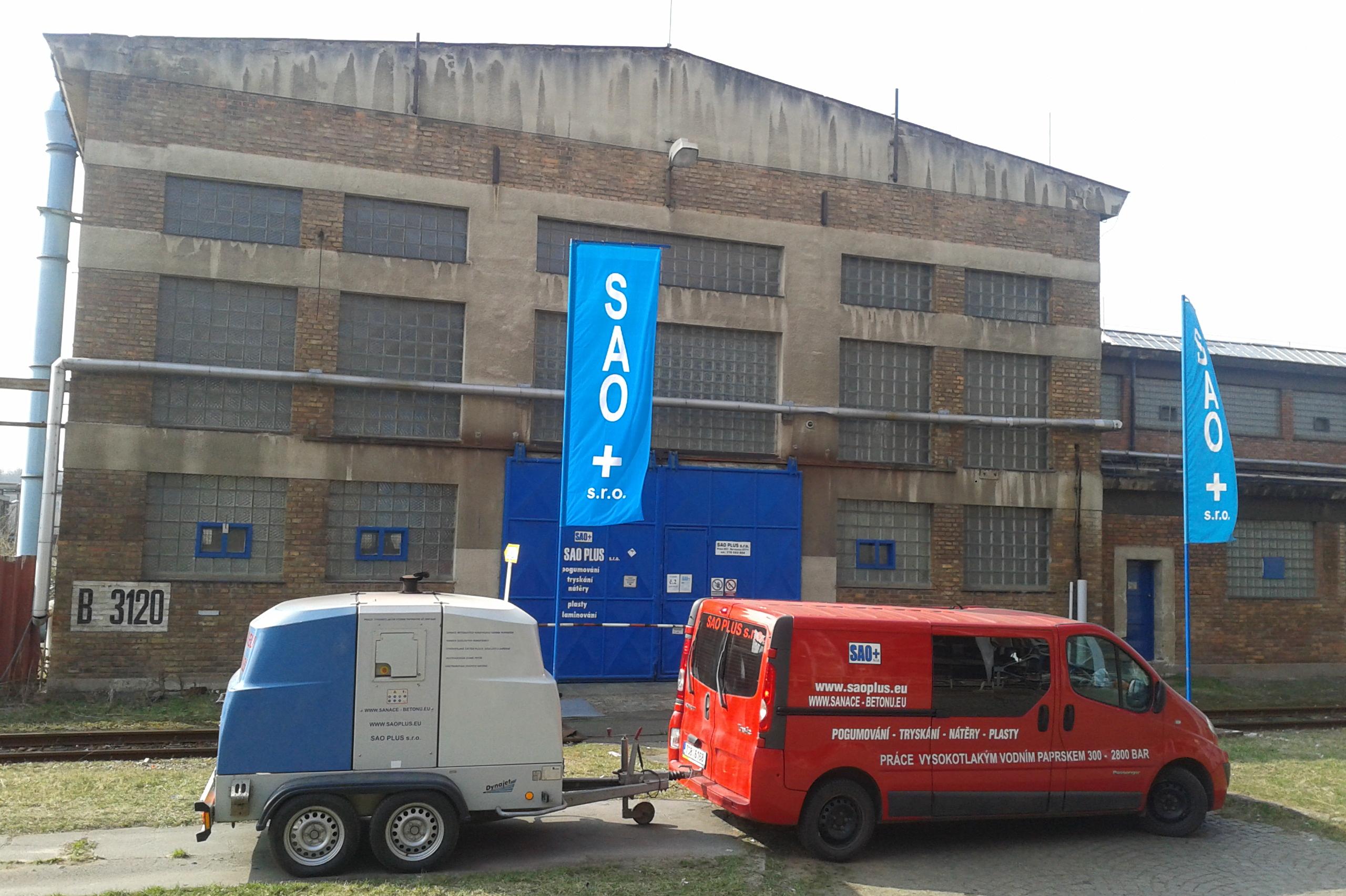 SAO PLUS s.r.o. - pogumování, tryskání, nátěry, plasty
