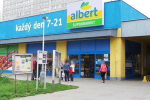 Firemní grafika Albert Supermarket