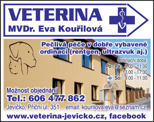 Veterinární ordinace MVDr. Eva Kouřilová & kol. foto 2