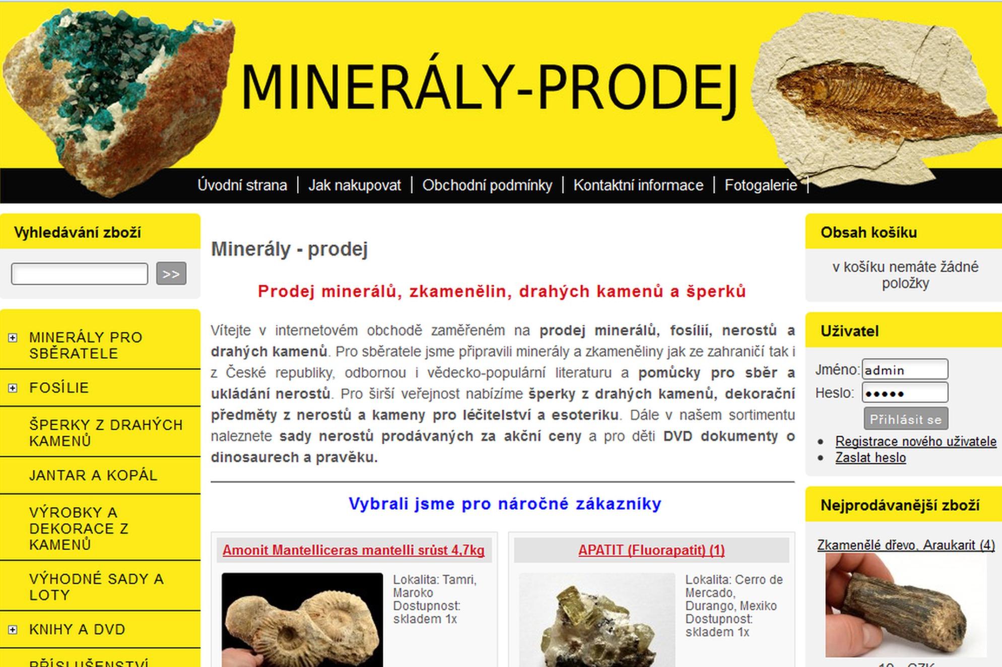 Mineraly-prodej.cz