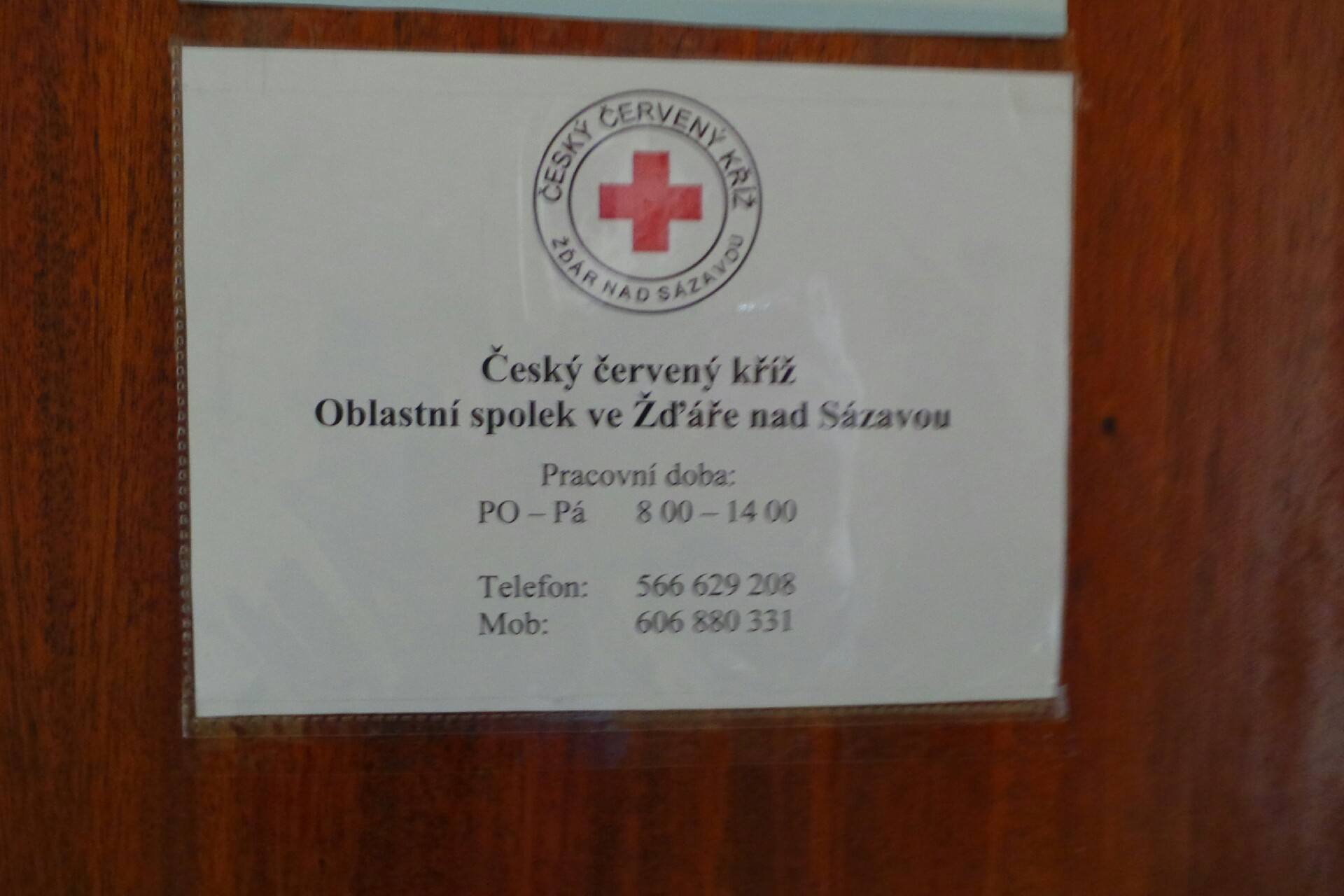 Oblastní spolek Českého červeného kříže Žďár nad Sázavou foto 2