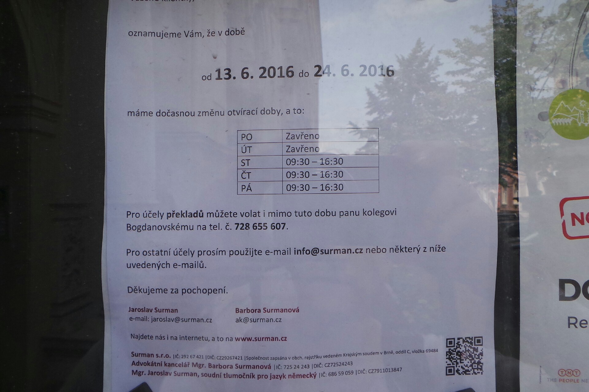 Mgr. Barbora Surmanová, advokátní kancelář foto 2