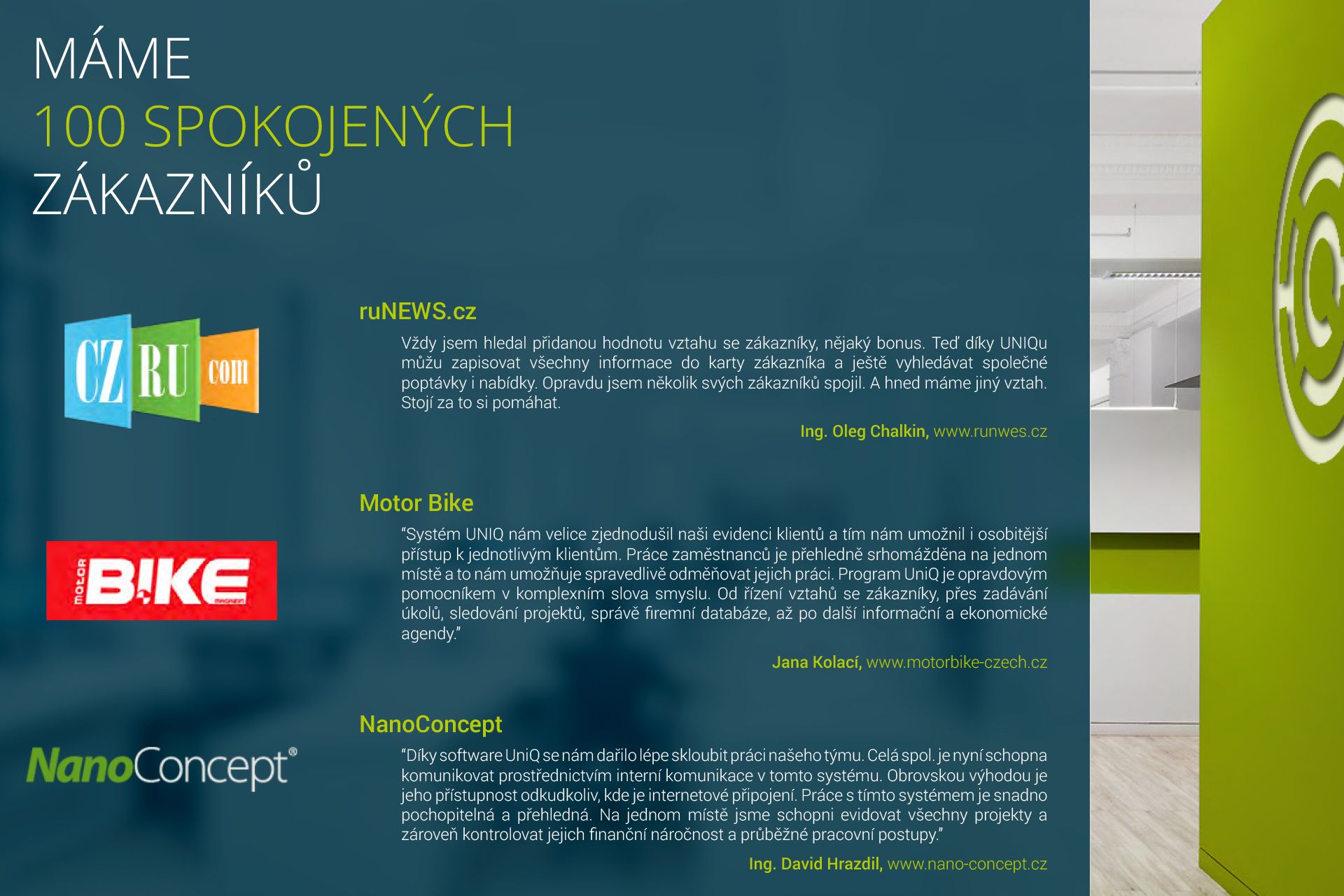 CRM a ERP systém UNiQ foto 4