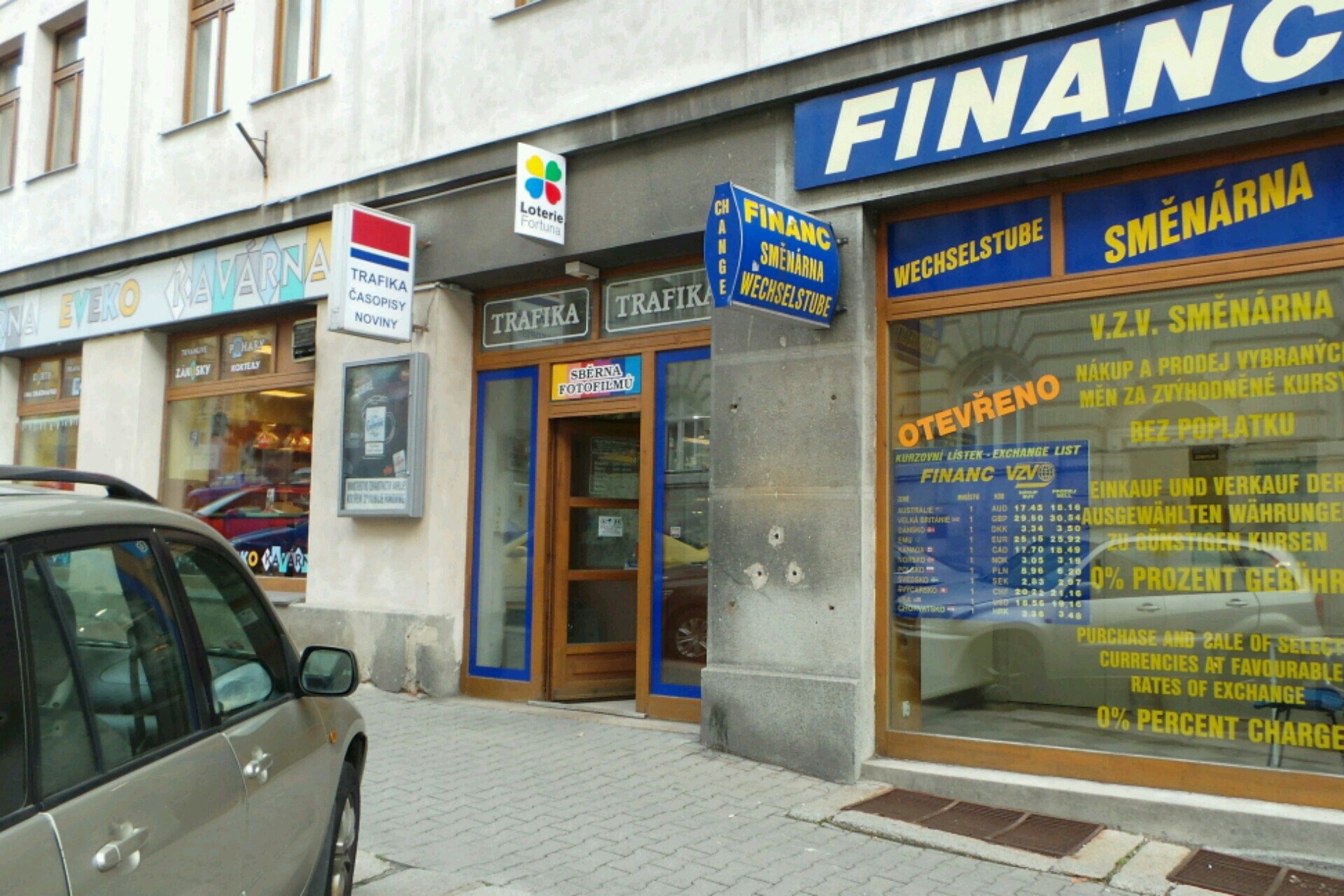 Trafika Poštovní ulice