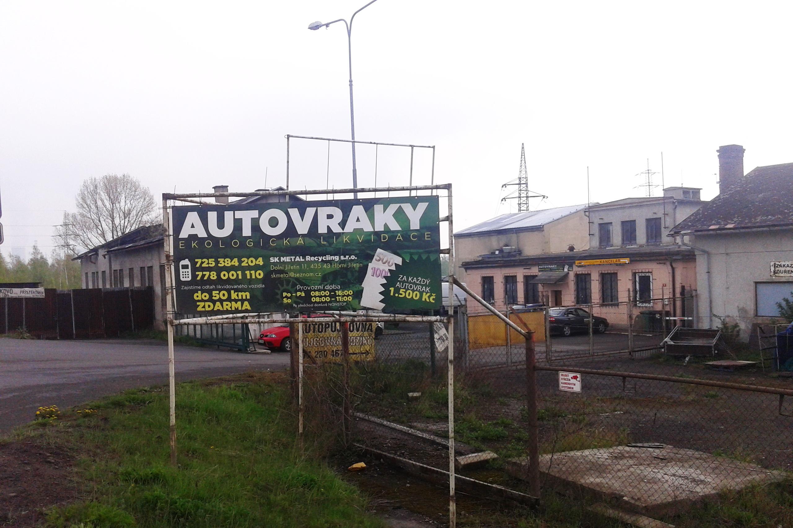 Autovraky - ekologická likvidace