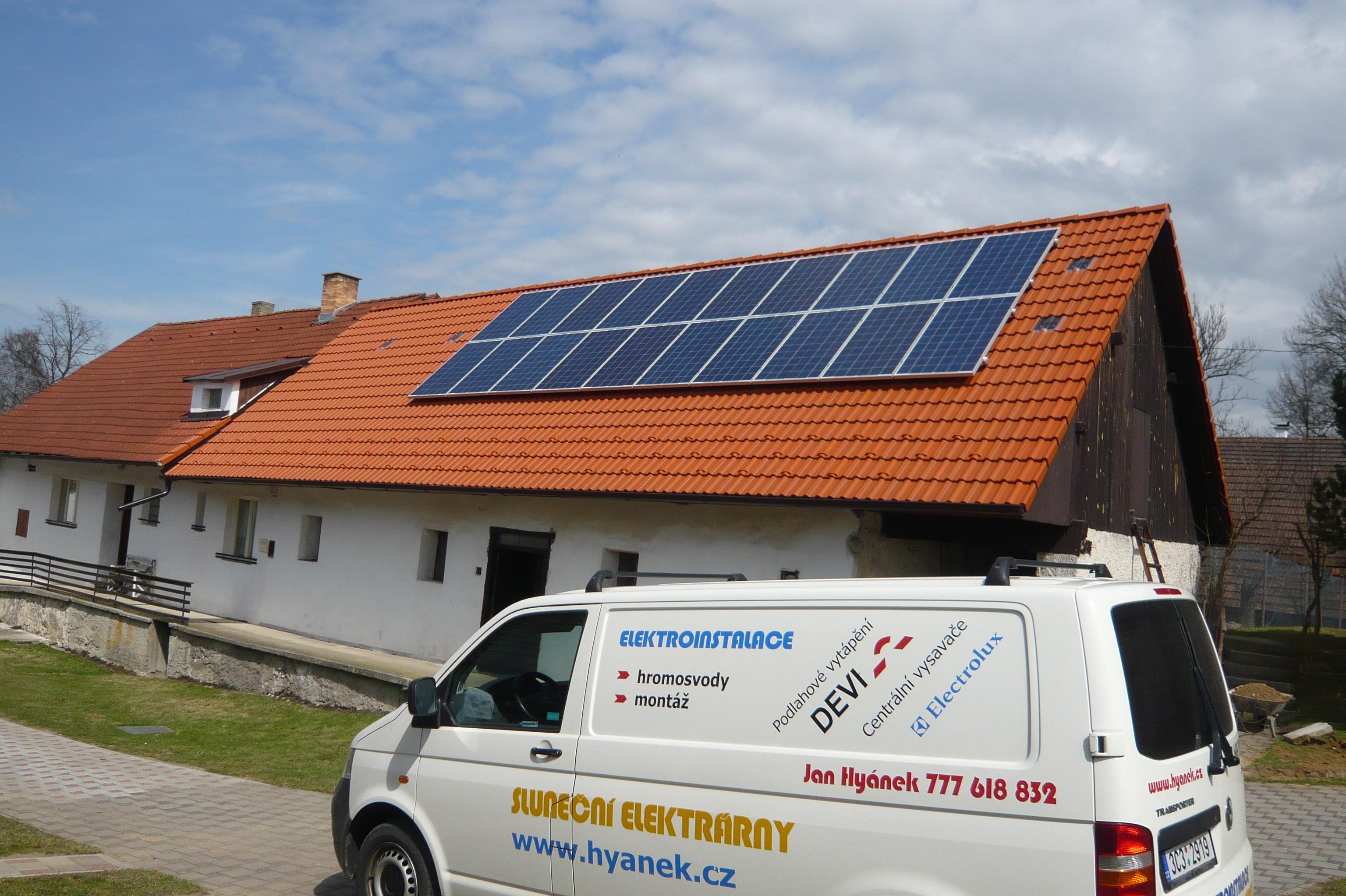 Fotovoltaické elektrárny Hyánek