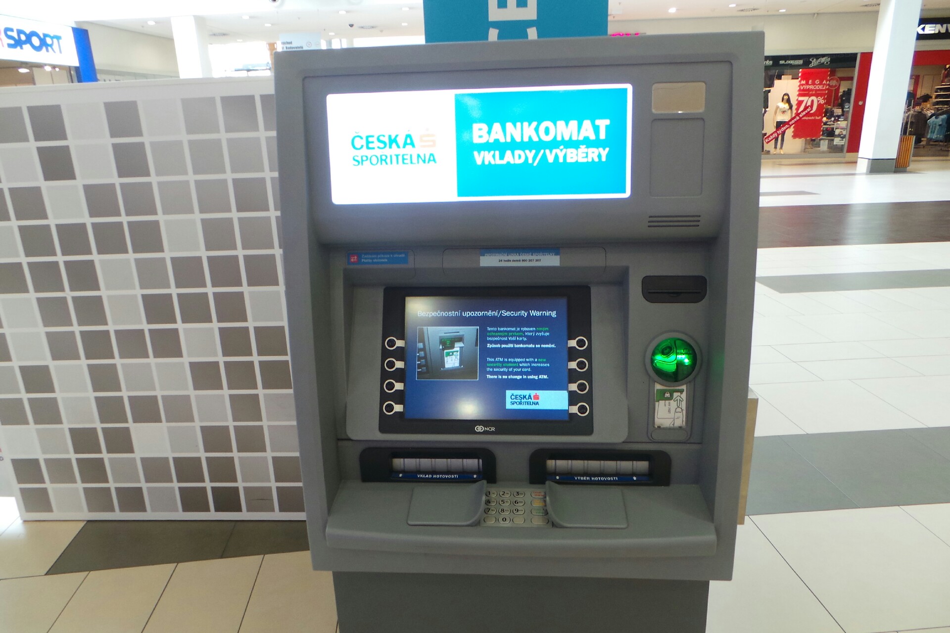Bankomat České spořitelny