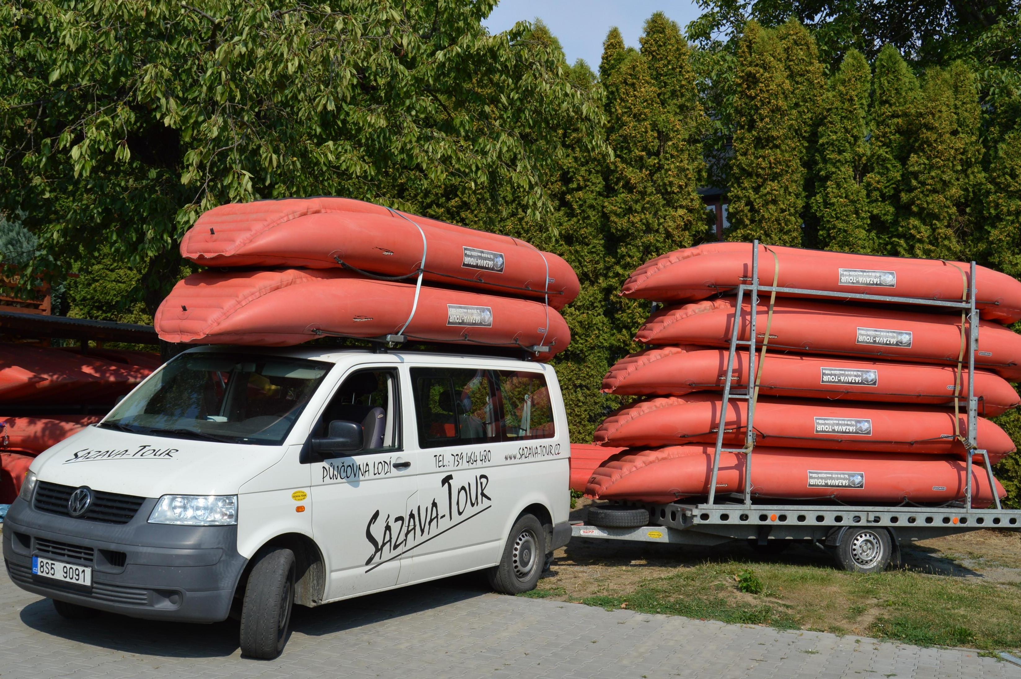 Sázava - tour - půjčovna lodí