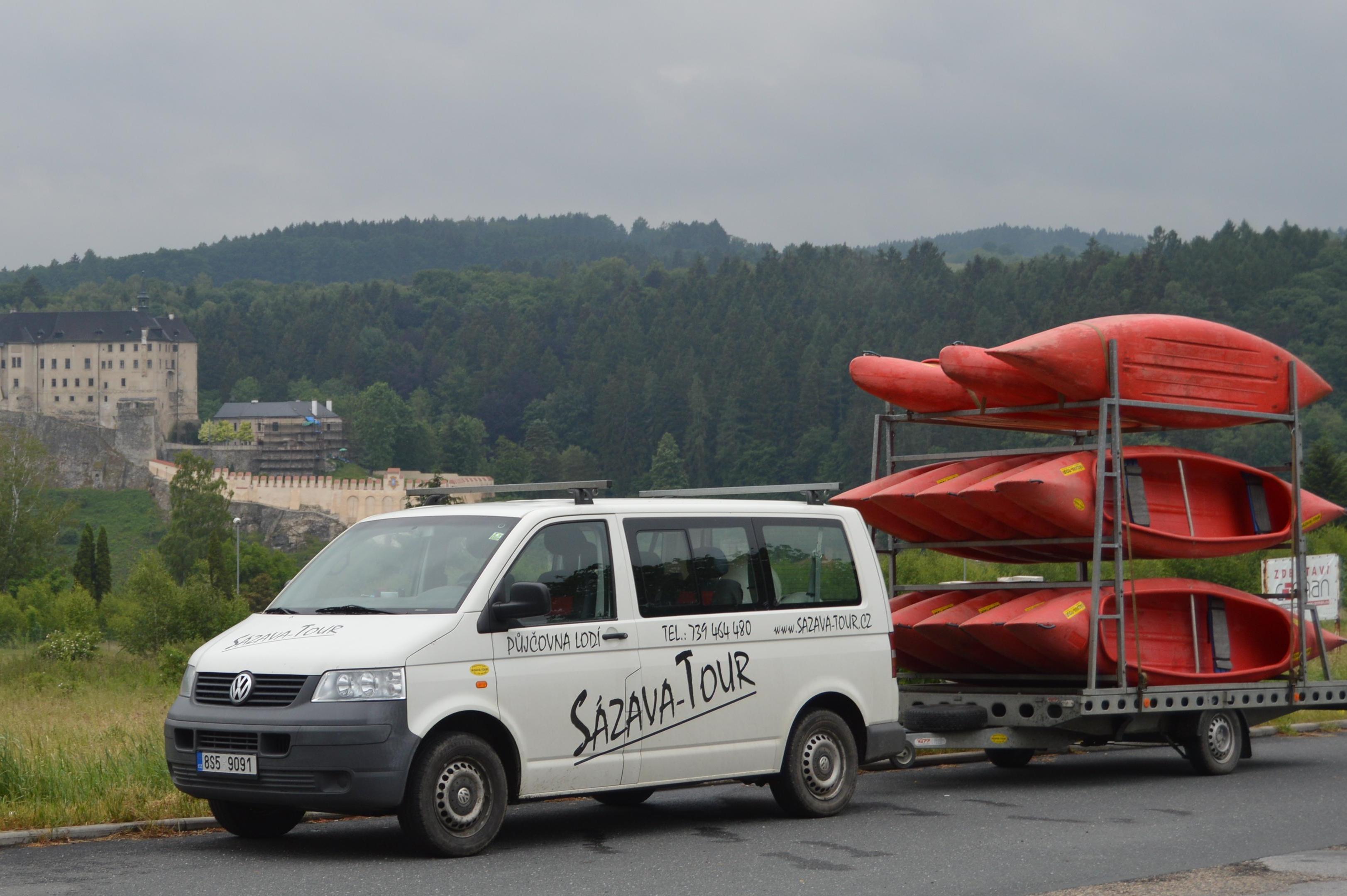 Sázava - tour - půjčovna lodí