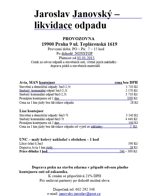 Likvidace odpadů Janovský a syn foto 4